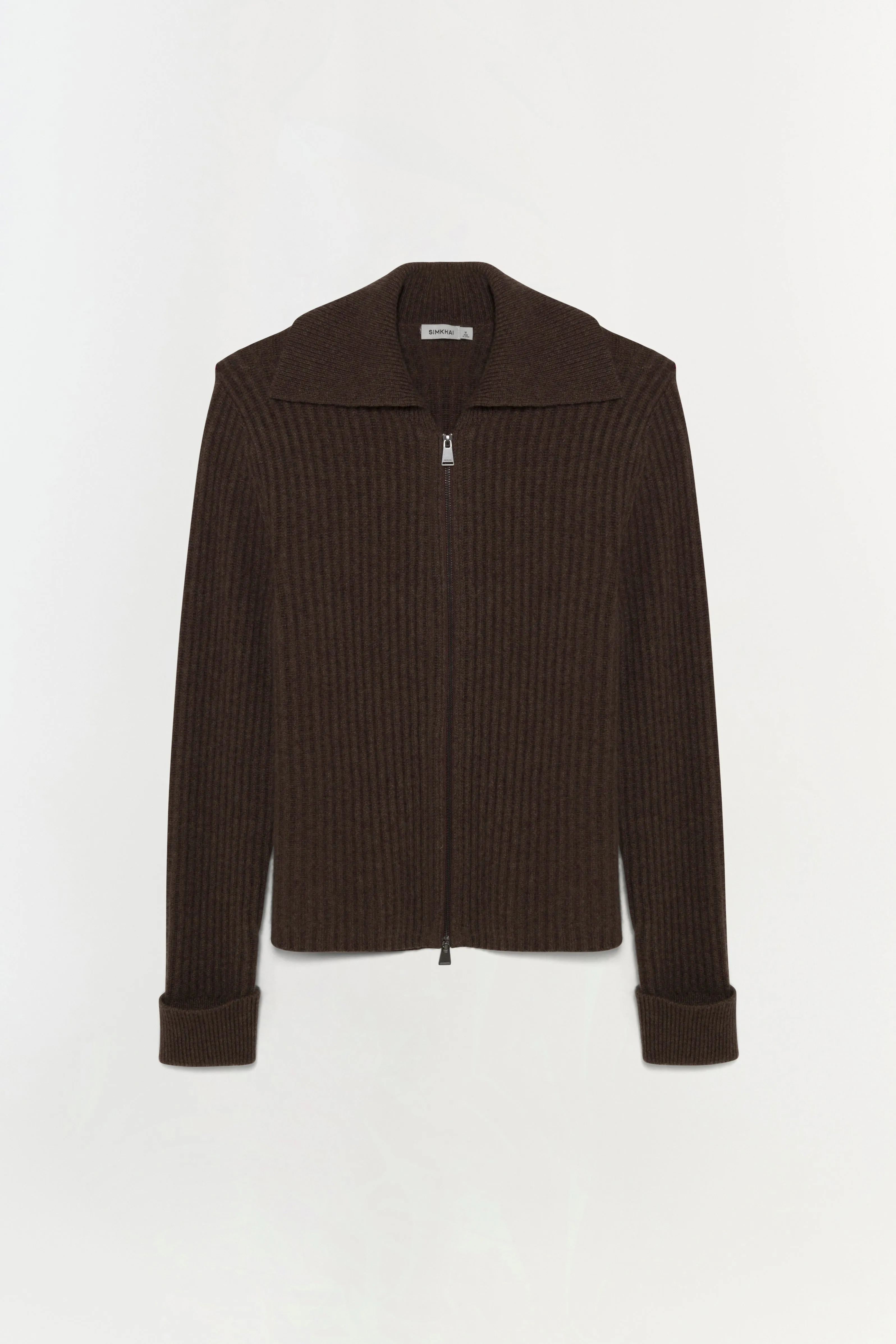 Geoff Cashmere Zip Up Jacket sold by Simkhai