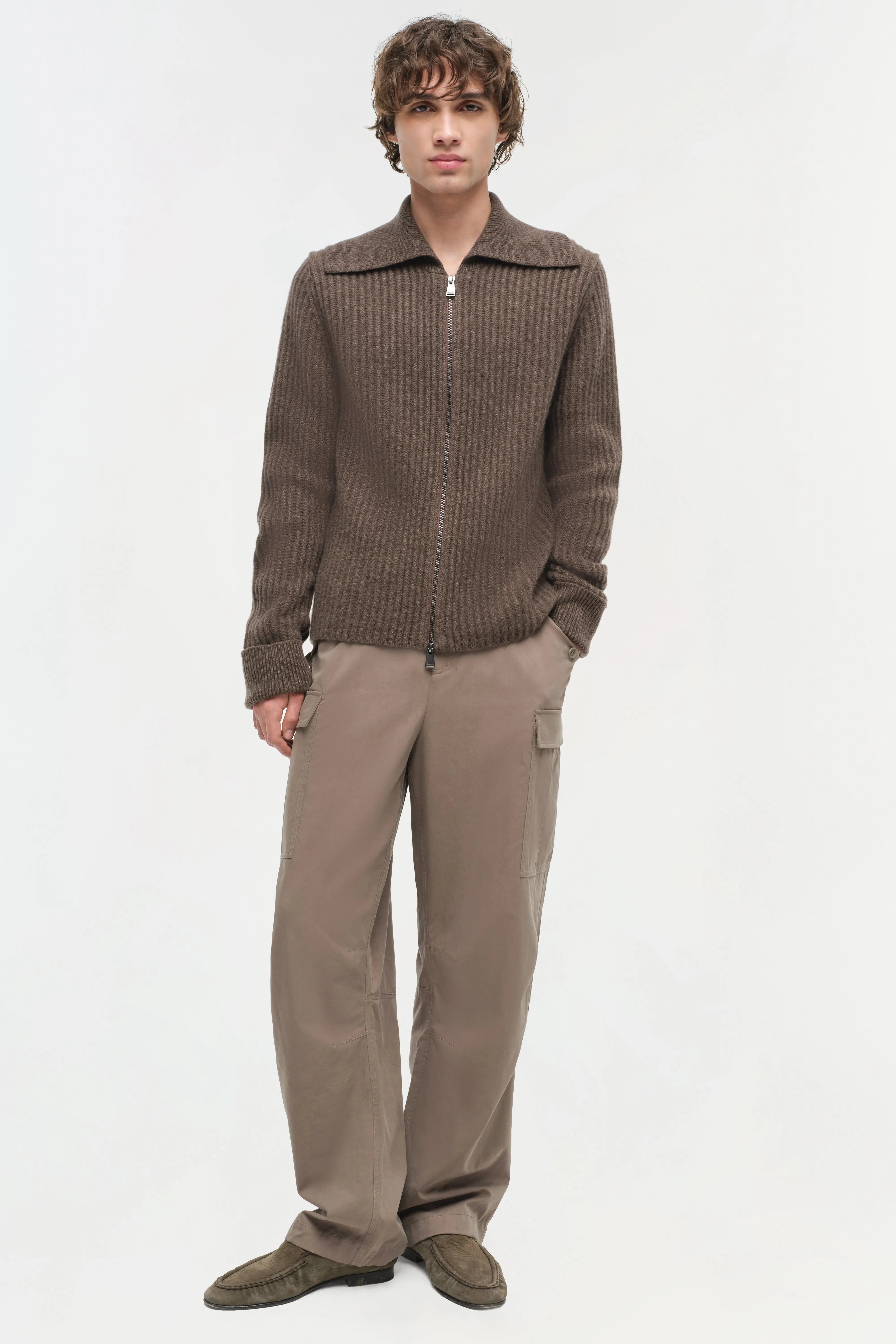 Geoff Cashmere Zip Up Jacket sold by Simkhai product image thumbnail 2