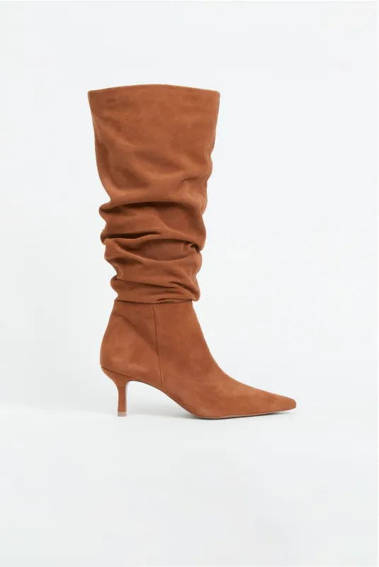 Jordi Suede Slouch Boot made by Simkhai