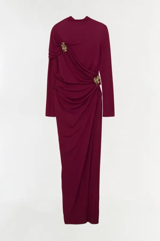 Izadora Embellished Jersey Midi Dress sold by Simkhai