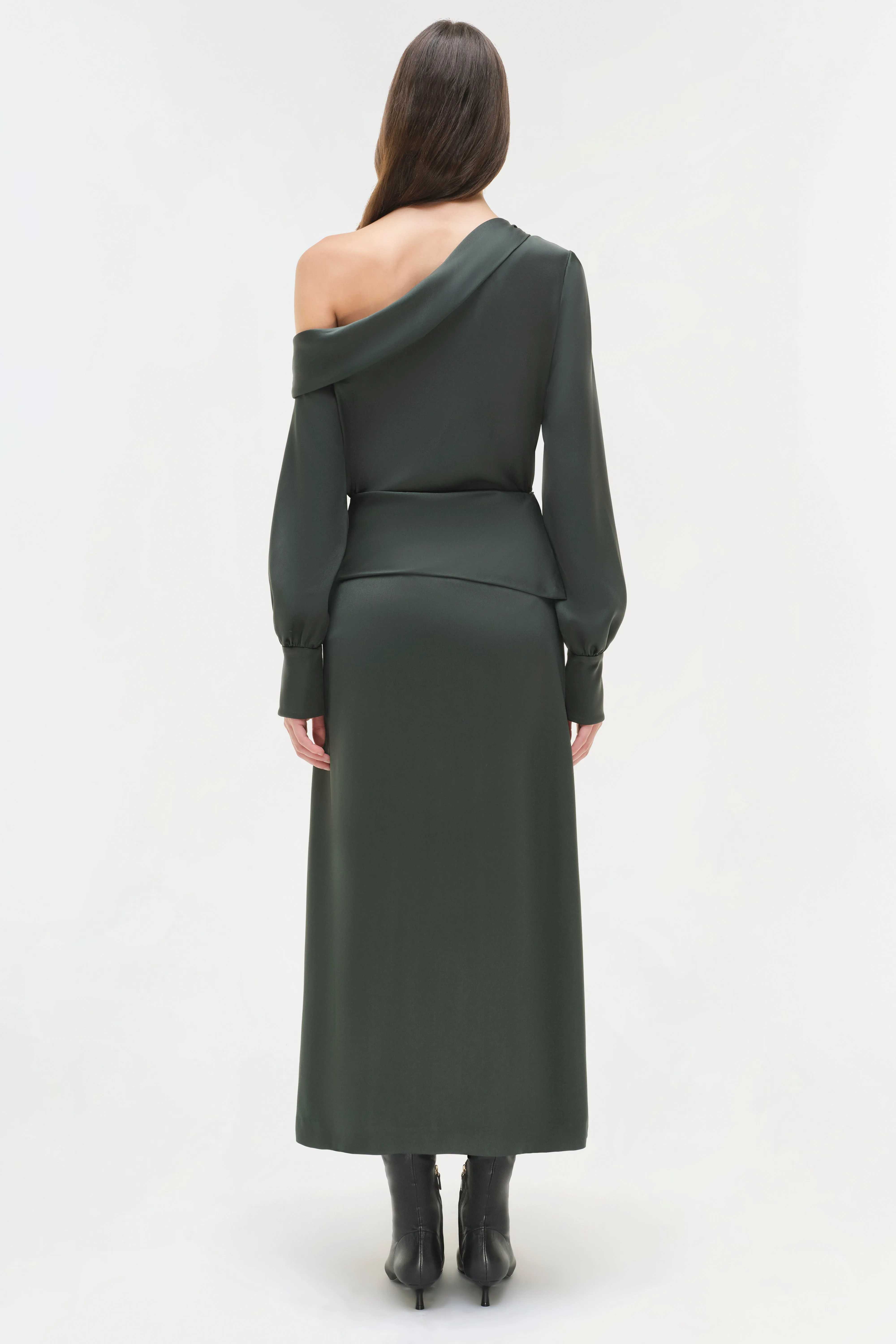 Maria Satin Midi Skirt sold by Simkhai product image thumbnail 5