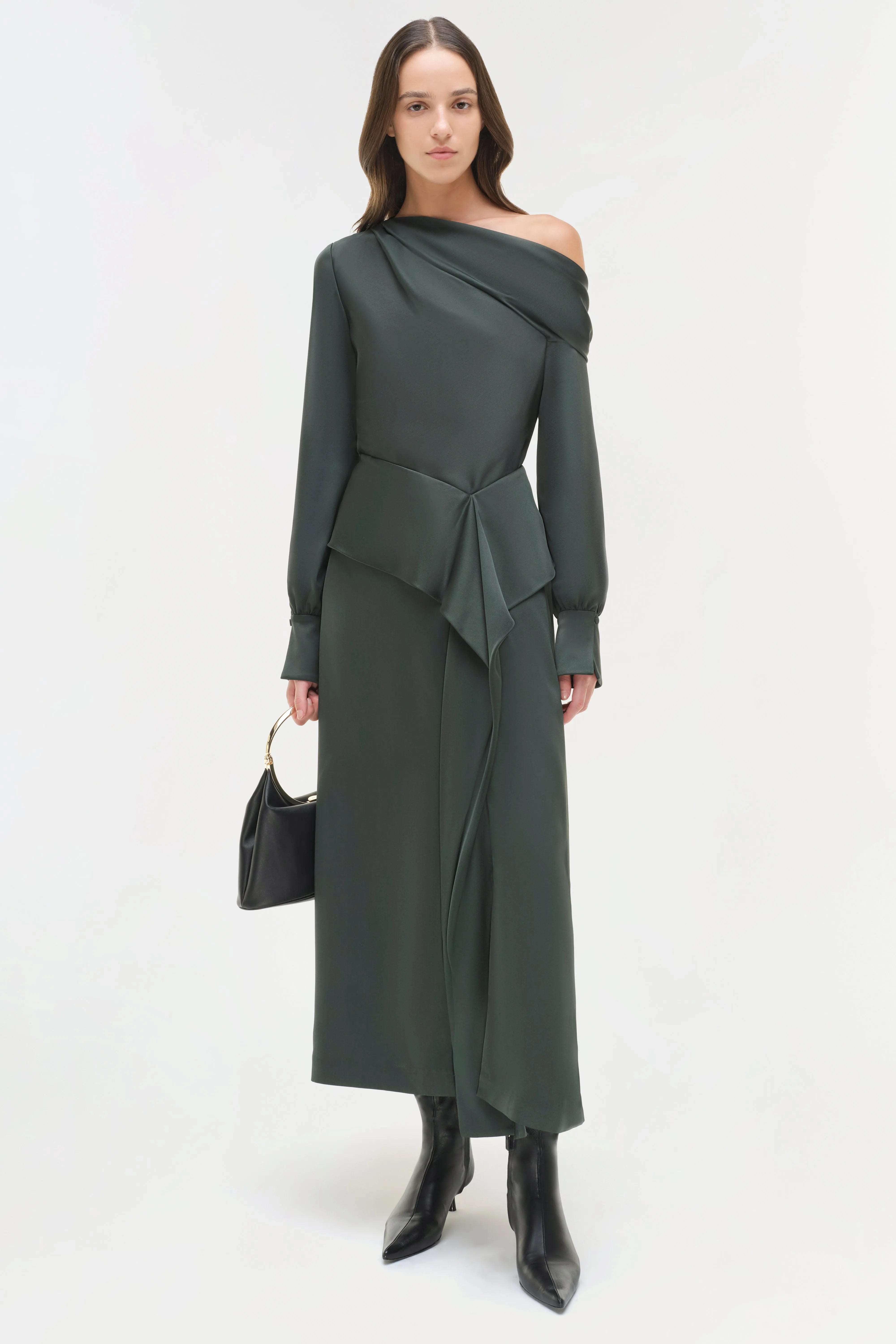 Maria Satin Midi Skirt sold by Simkhai product image thumbnail 3