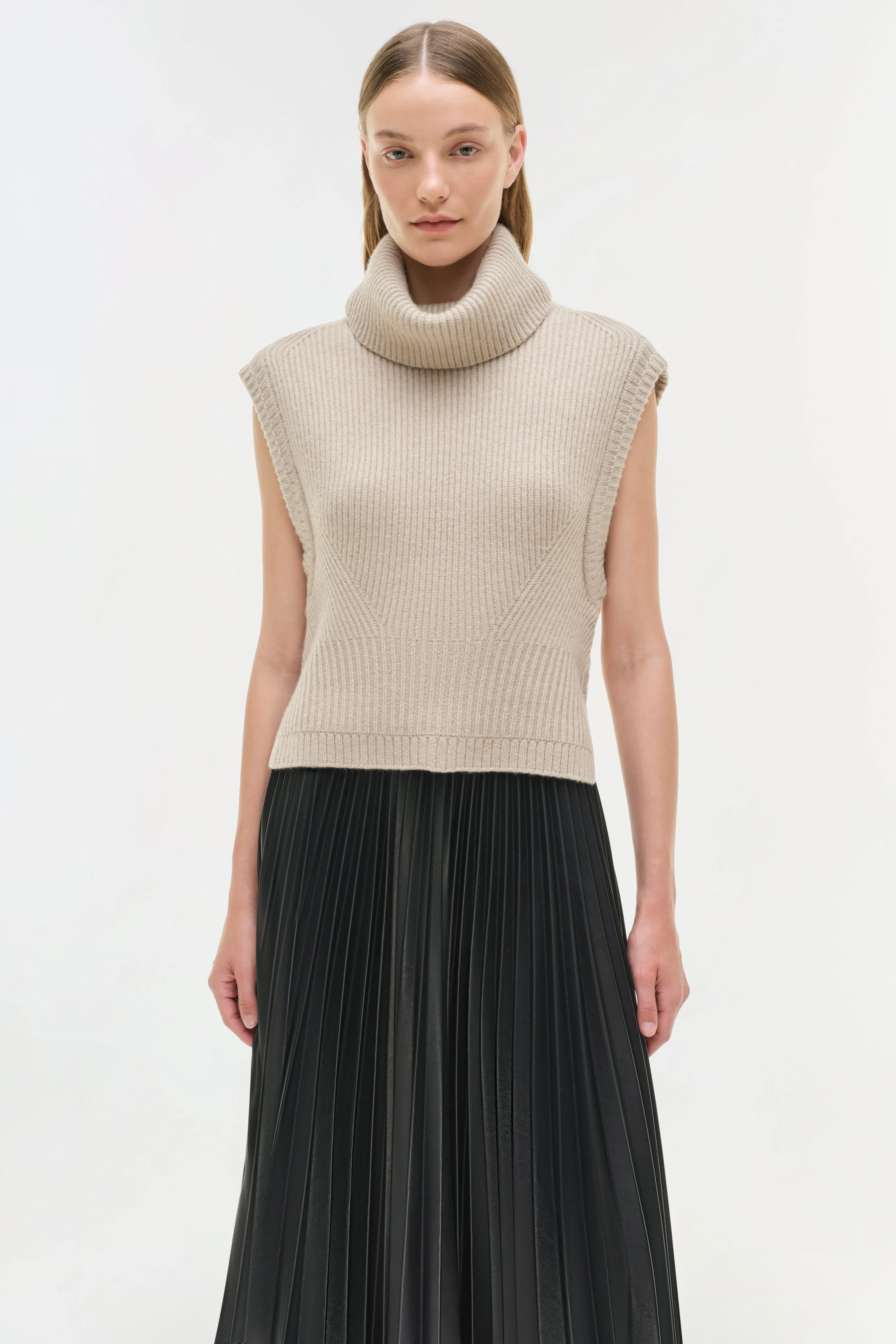 Kezia Vegan Leather Midi Skirt sold by Simkhai product image thumbnail 3