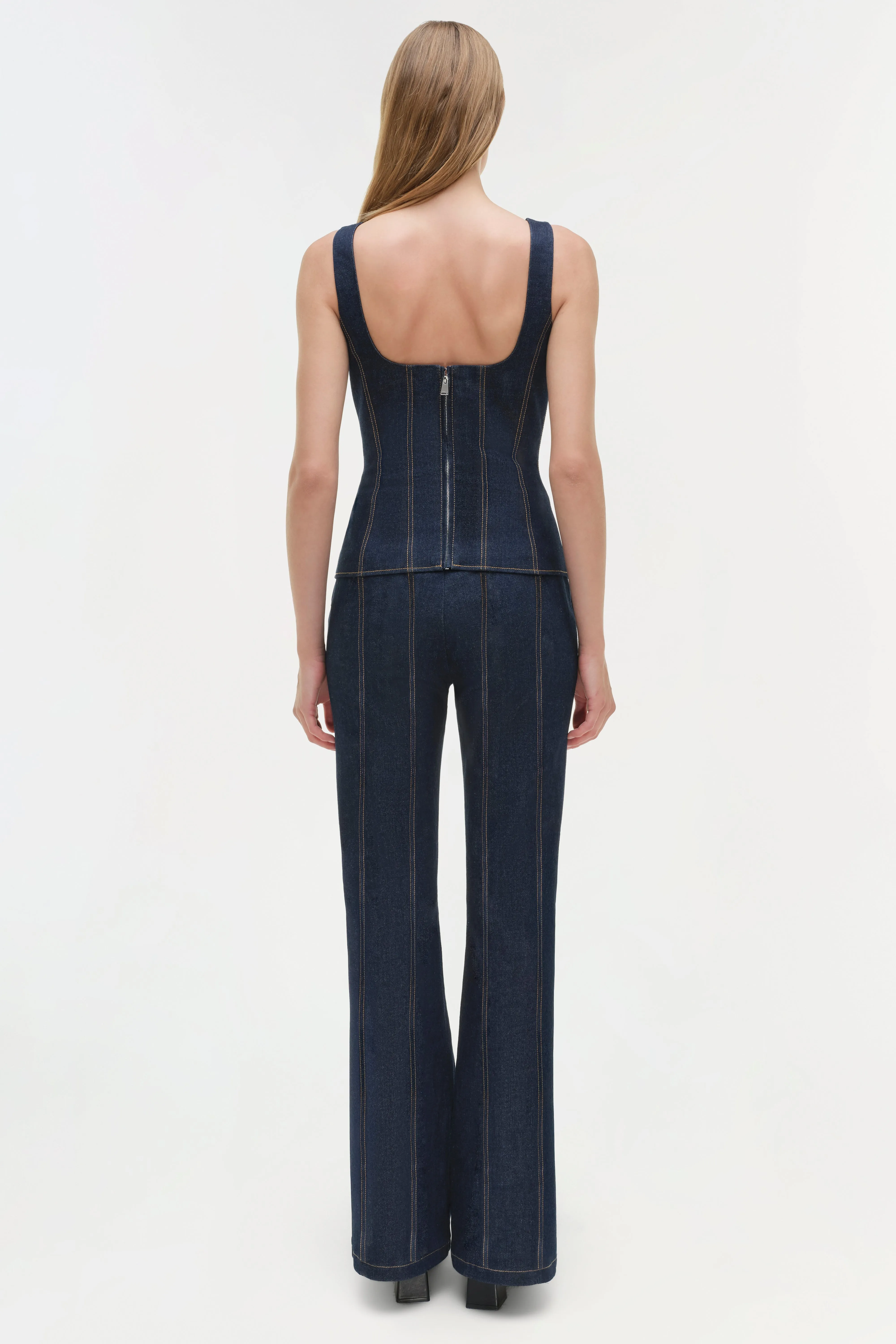 Lachlan Denim Bustier Top sold by Simkhai product image thumbnail 5