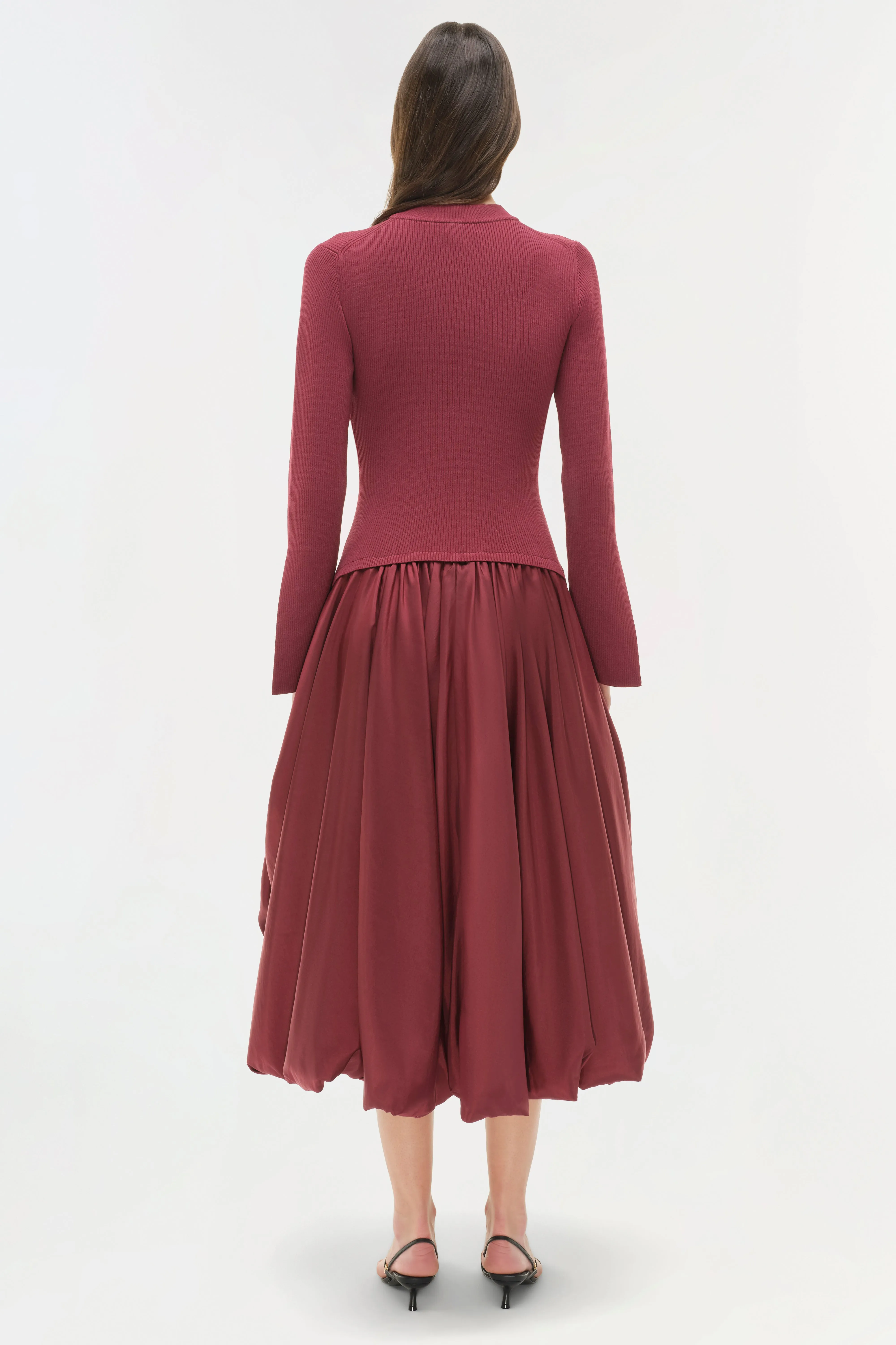 Kenlie Taffeta Knit Midi Dress sold by Simkhai product image thumbnail 5