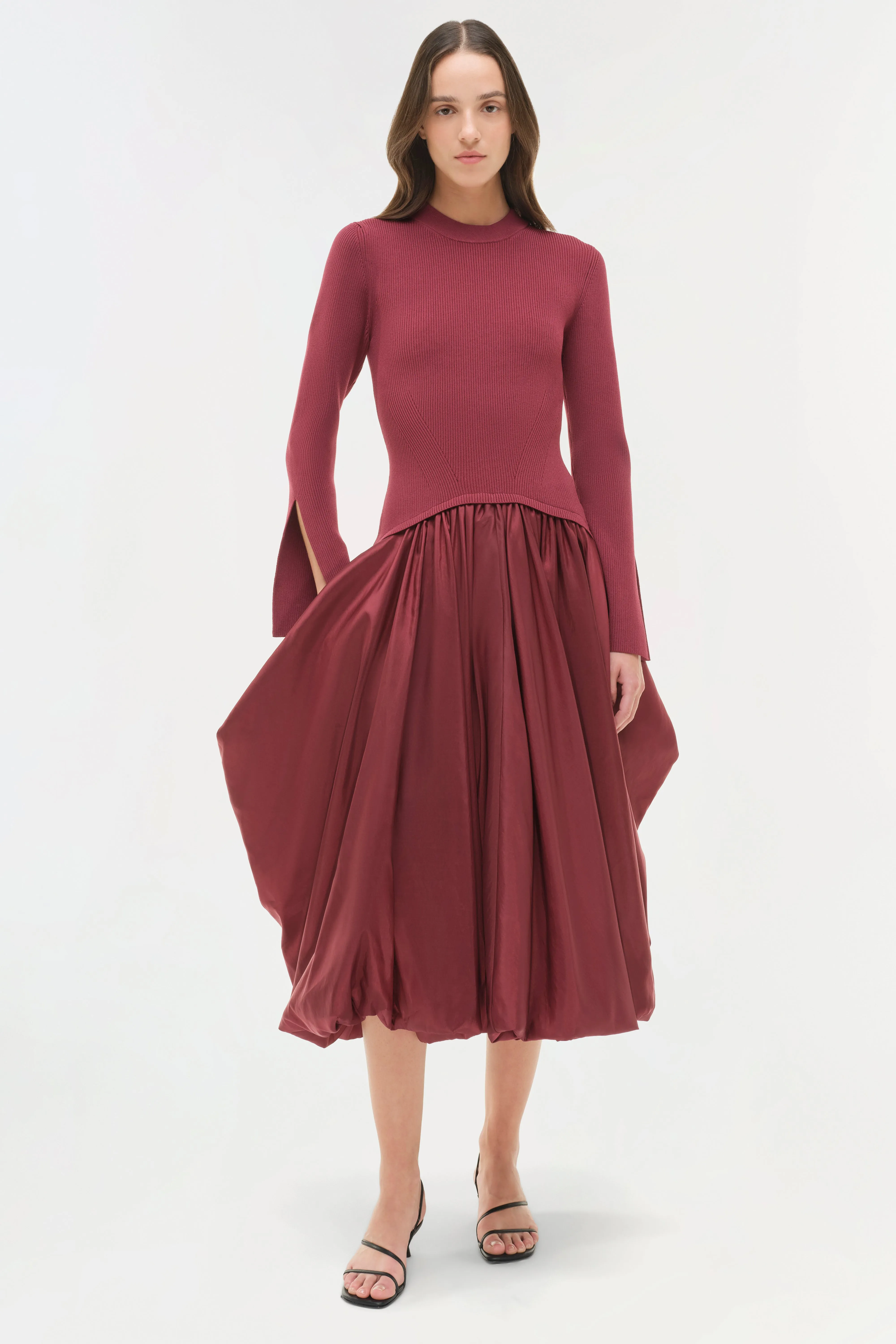 Kenlie Taffeta Knit Midi Dress sold by Simkhai product image thumbnail 2