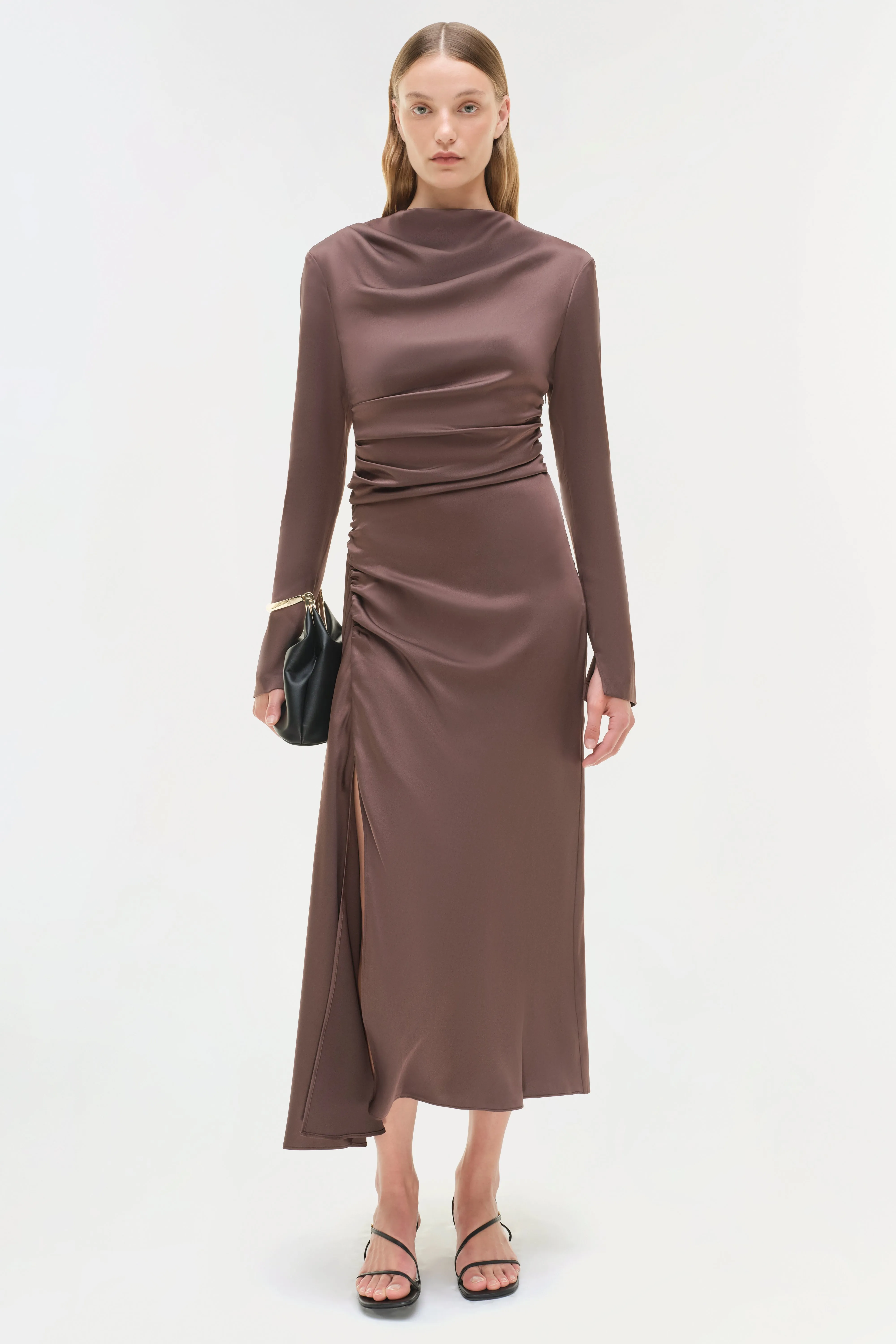 Odessa Satin Midi Dress sold by Simkhai product image thumbnail 4