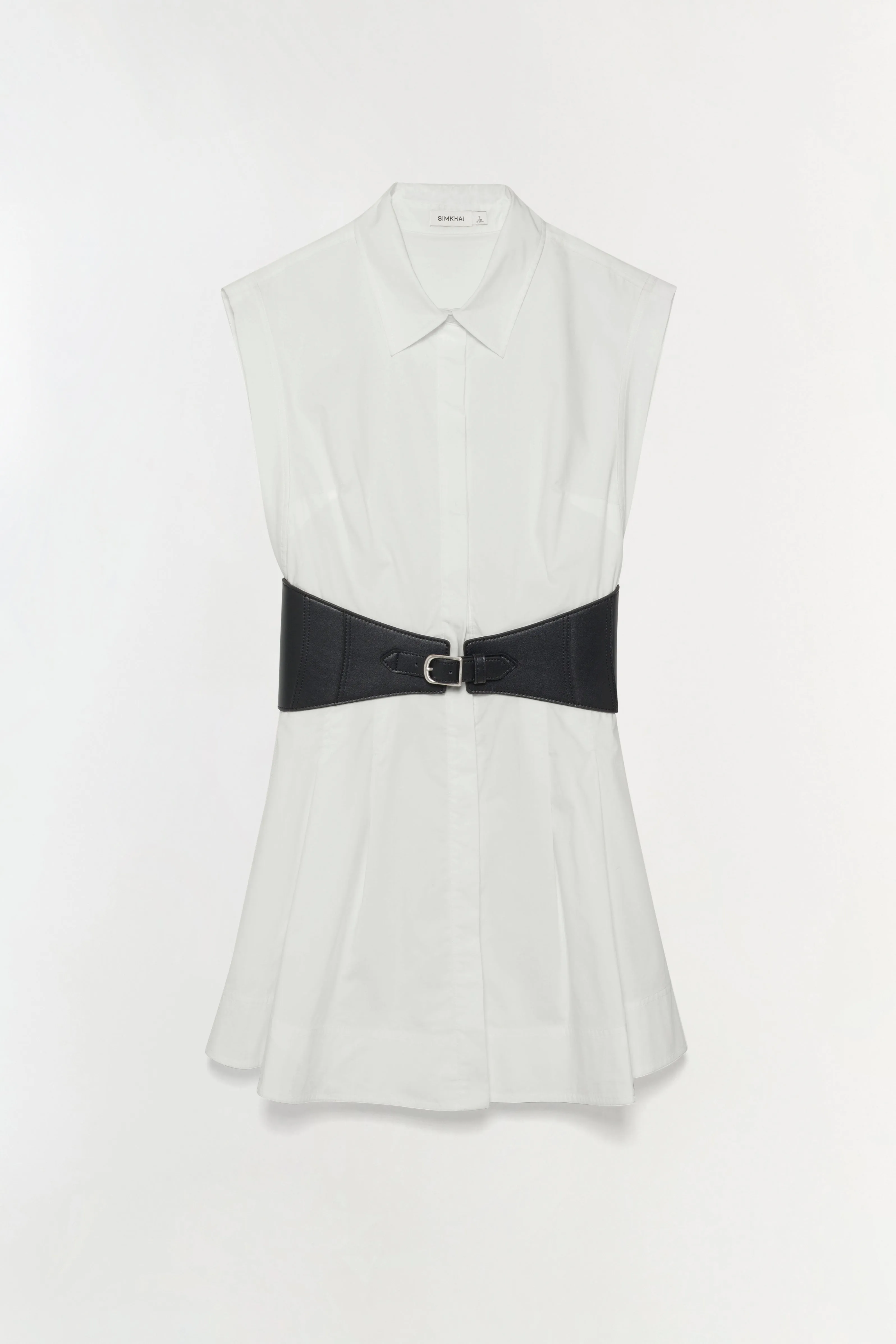 Adler Belted Cotton Mini Dress sold by Simkhai