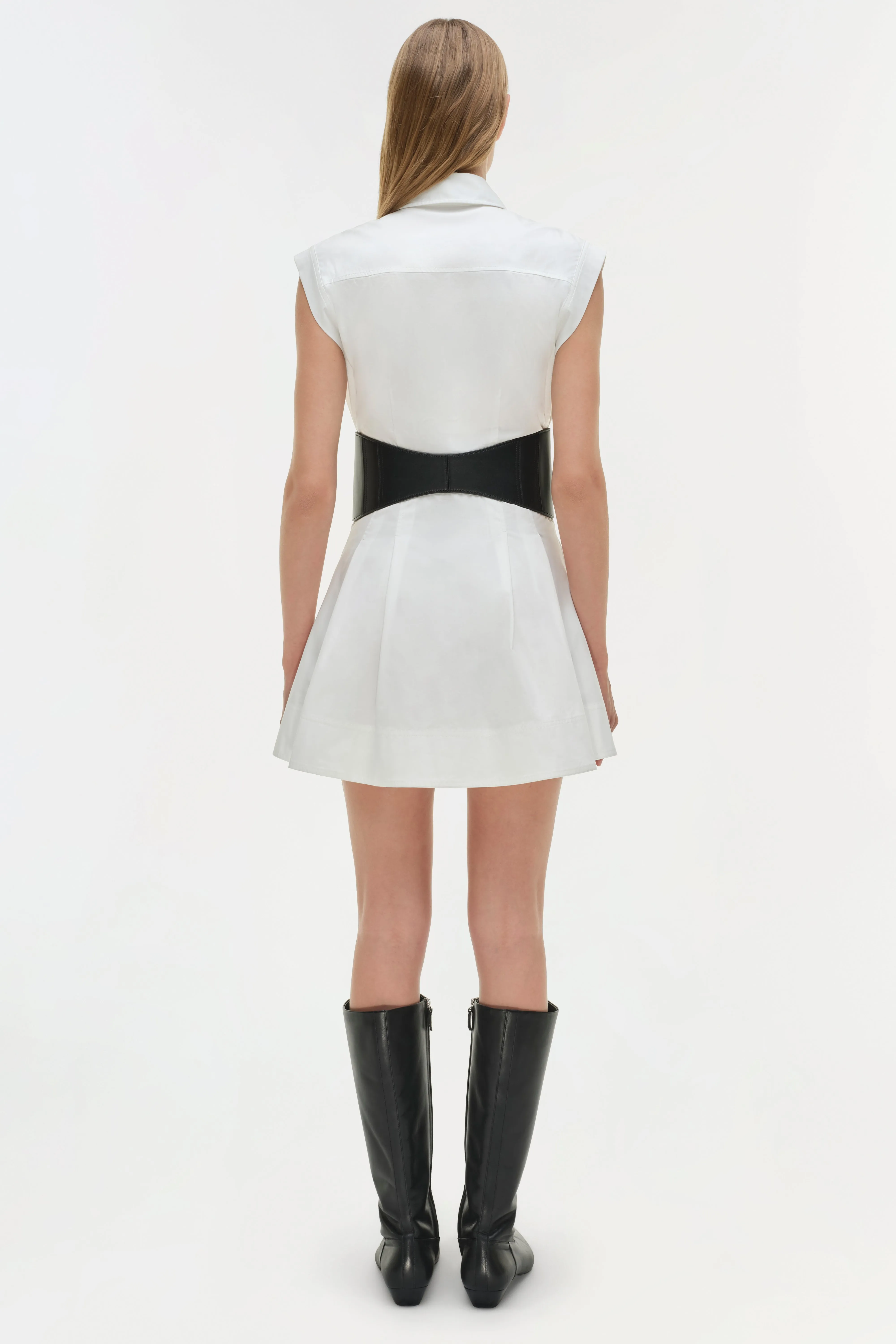 Adler Belted Cotton Mini Dress sold by Simkhai product image thumbnail 5