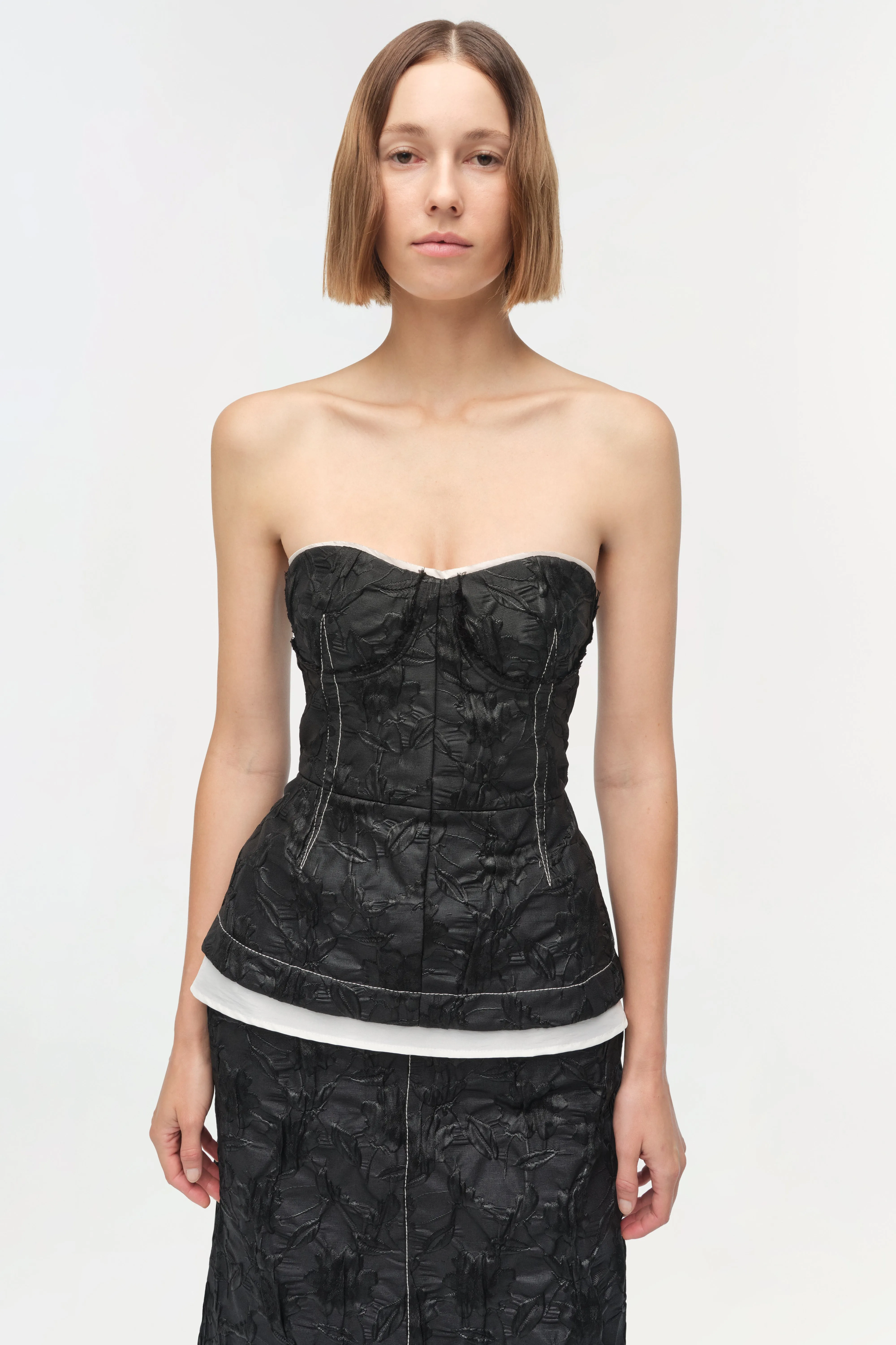 Zander Jacquard Bustier Top sold by Simkhai product image thumbnail 3