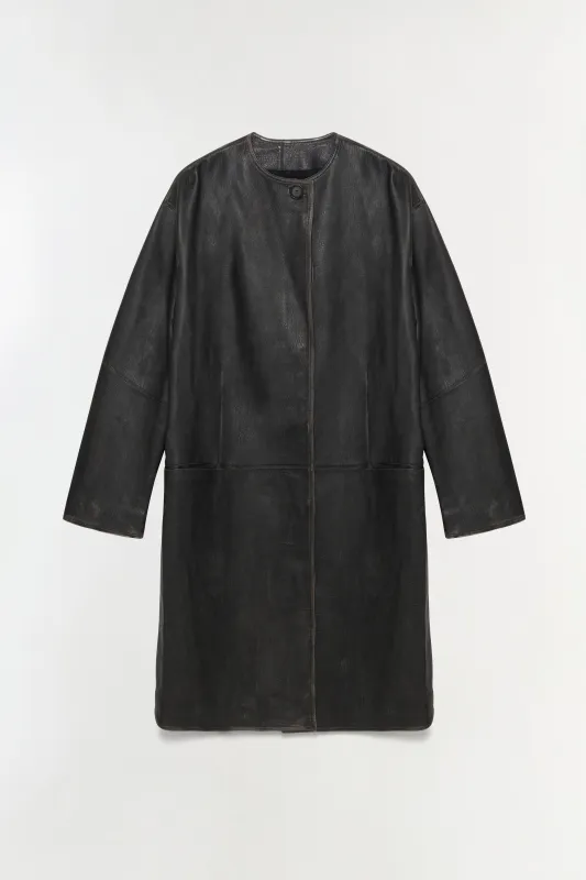 Autumn Full Length Leather Jacket sold by Simkhai