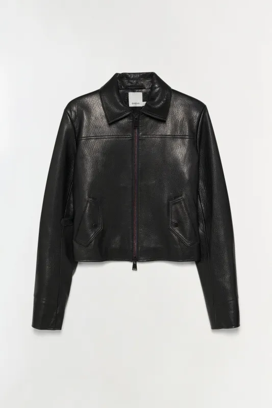 Freeman Leather Jacket sold by Simkhai