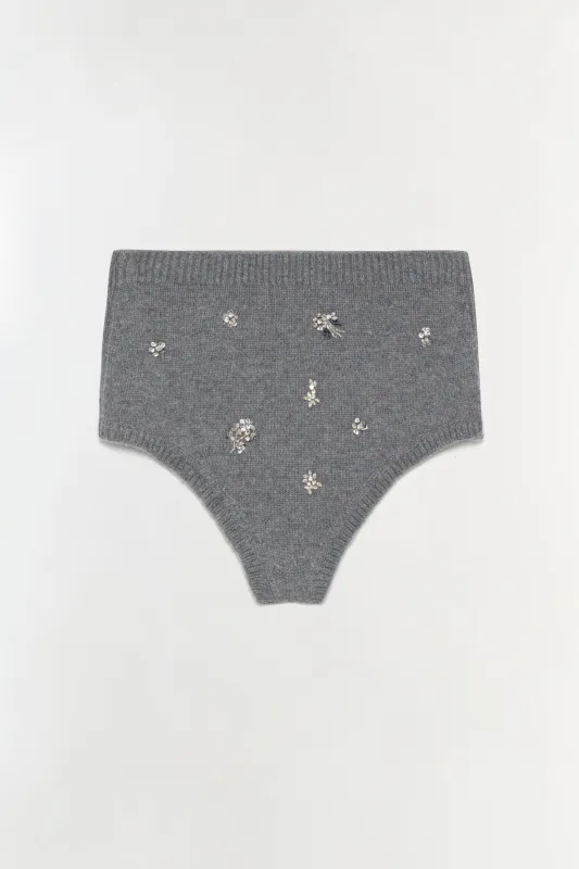 Georgie Embellished Knit Knickers sold by Simkhai