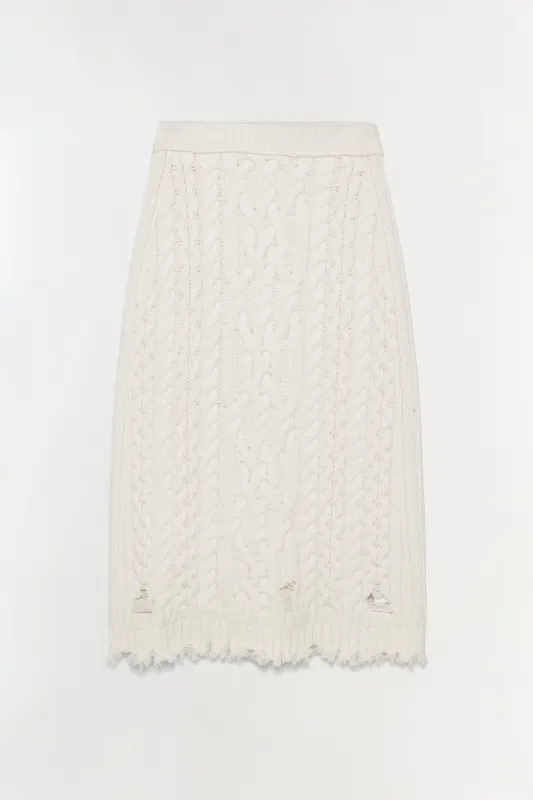 Brioni Knit Midi Skirt sold by Simkhai