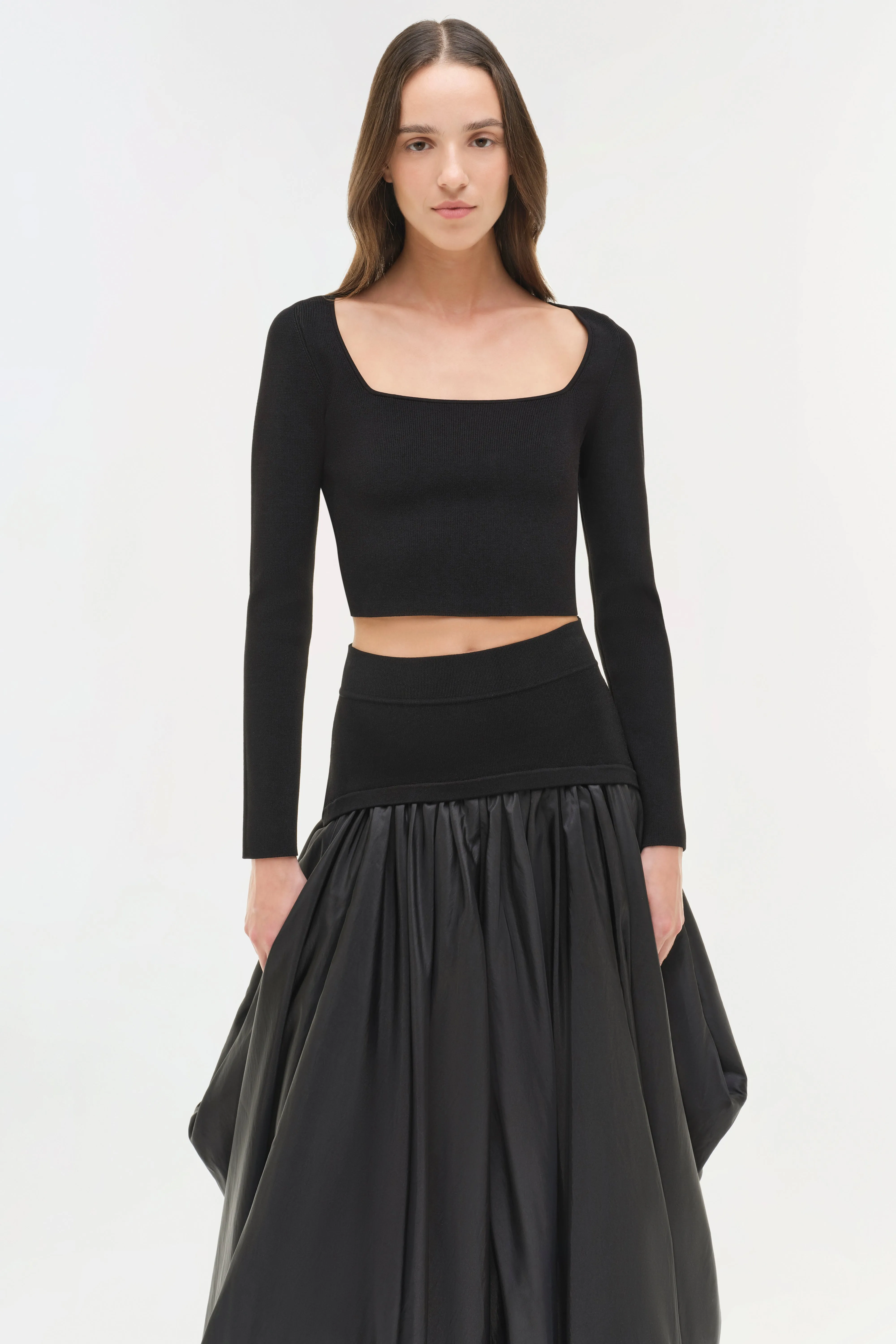 Corinn Taffeta Knit Midi Skirt sold by Simkhai product image thumbnail 3