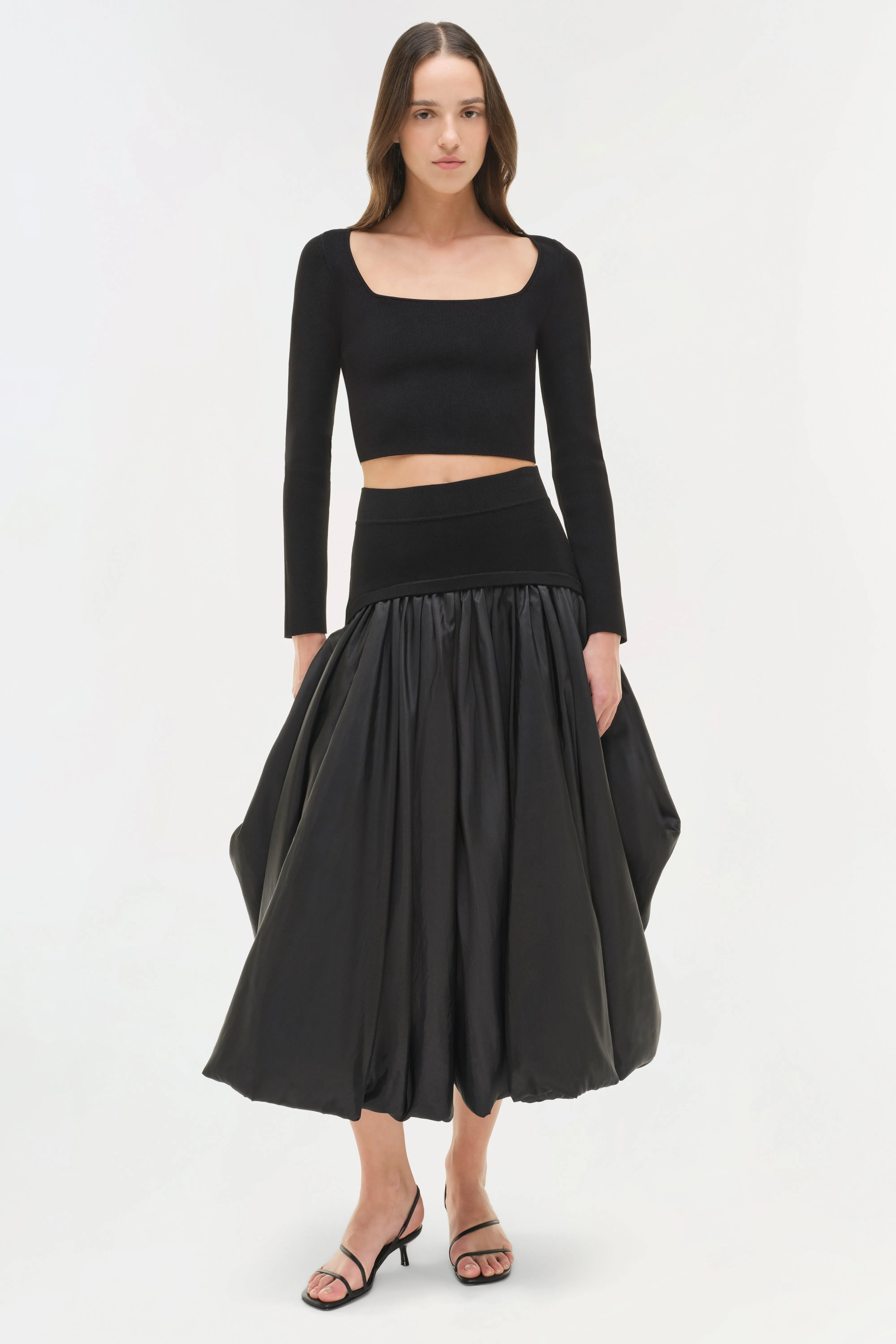 Corinn Taffeta Knit Midi Skirt sold by Simkhai product image thumbnail 2