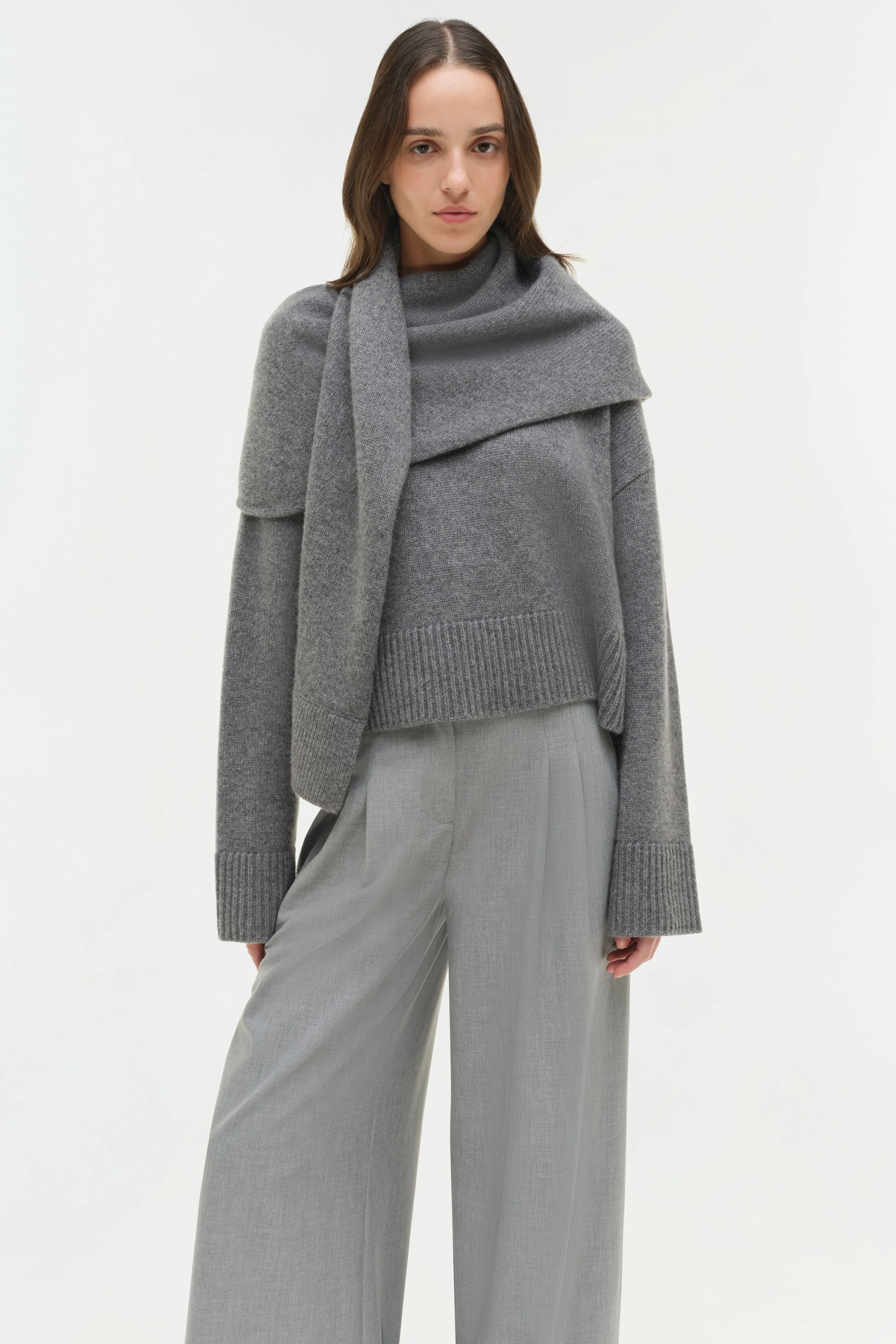 Elson Wool Cashmere Scarf Sweater sold by Simkhai product image thumbnail 3