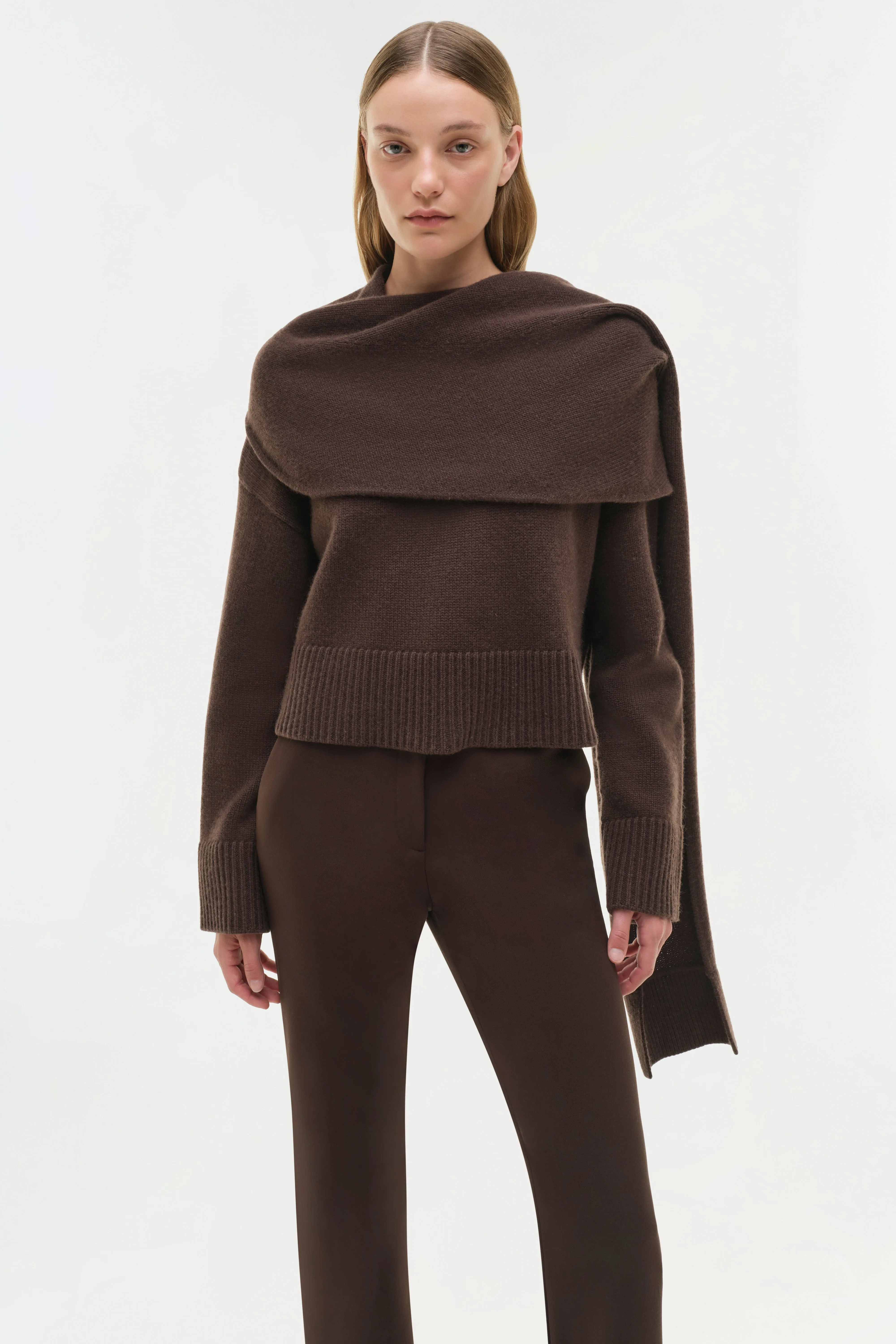 Elson Wool Cashmere Scarf Sweater sold by Simkhai product image thumbnail 3