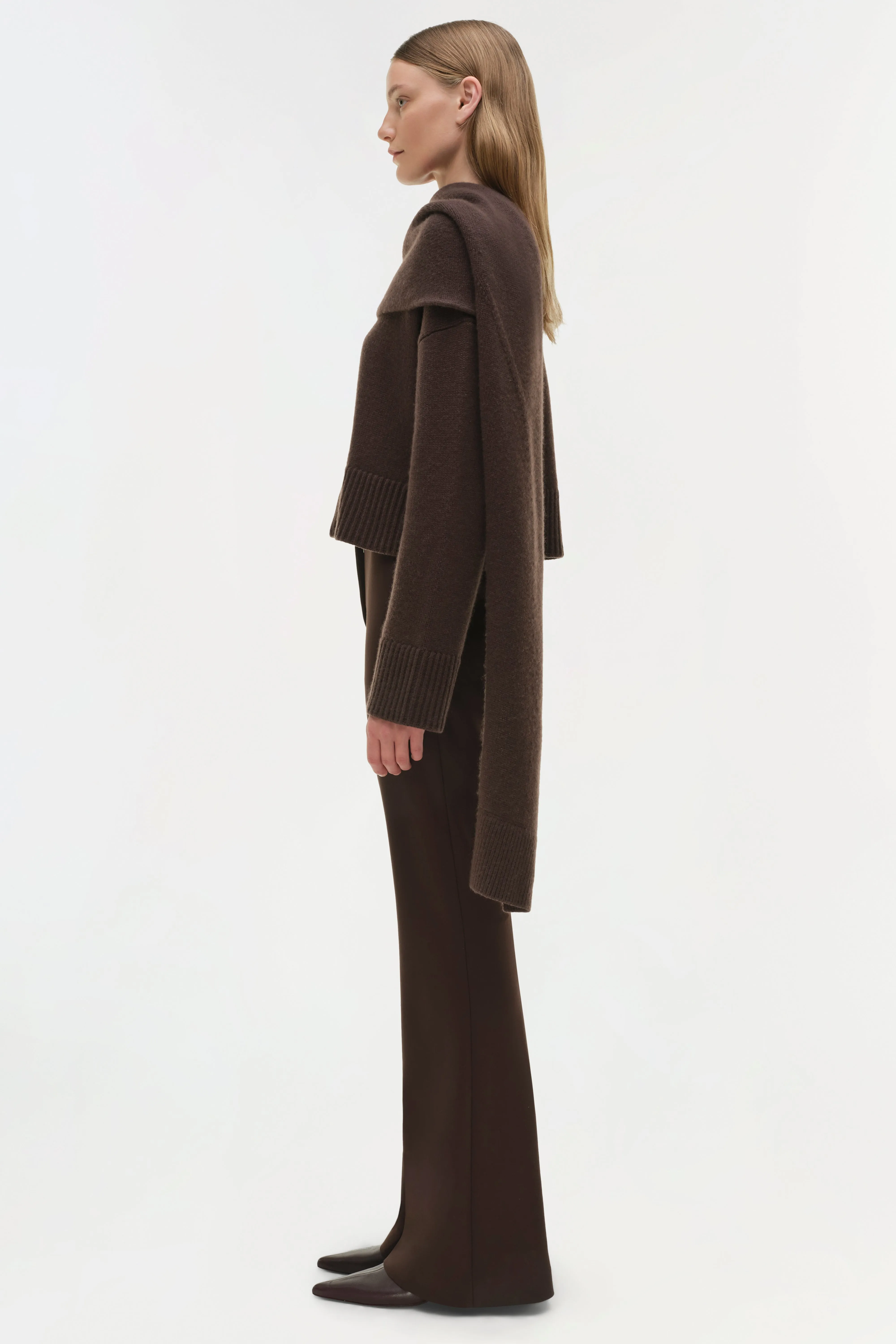 Elson Wool Cashmere Scarf Sweater sold by Simkhai product image thumbnail 4