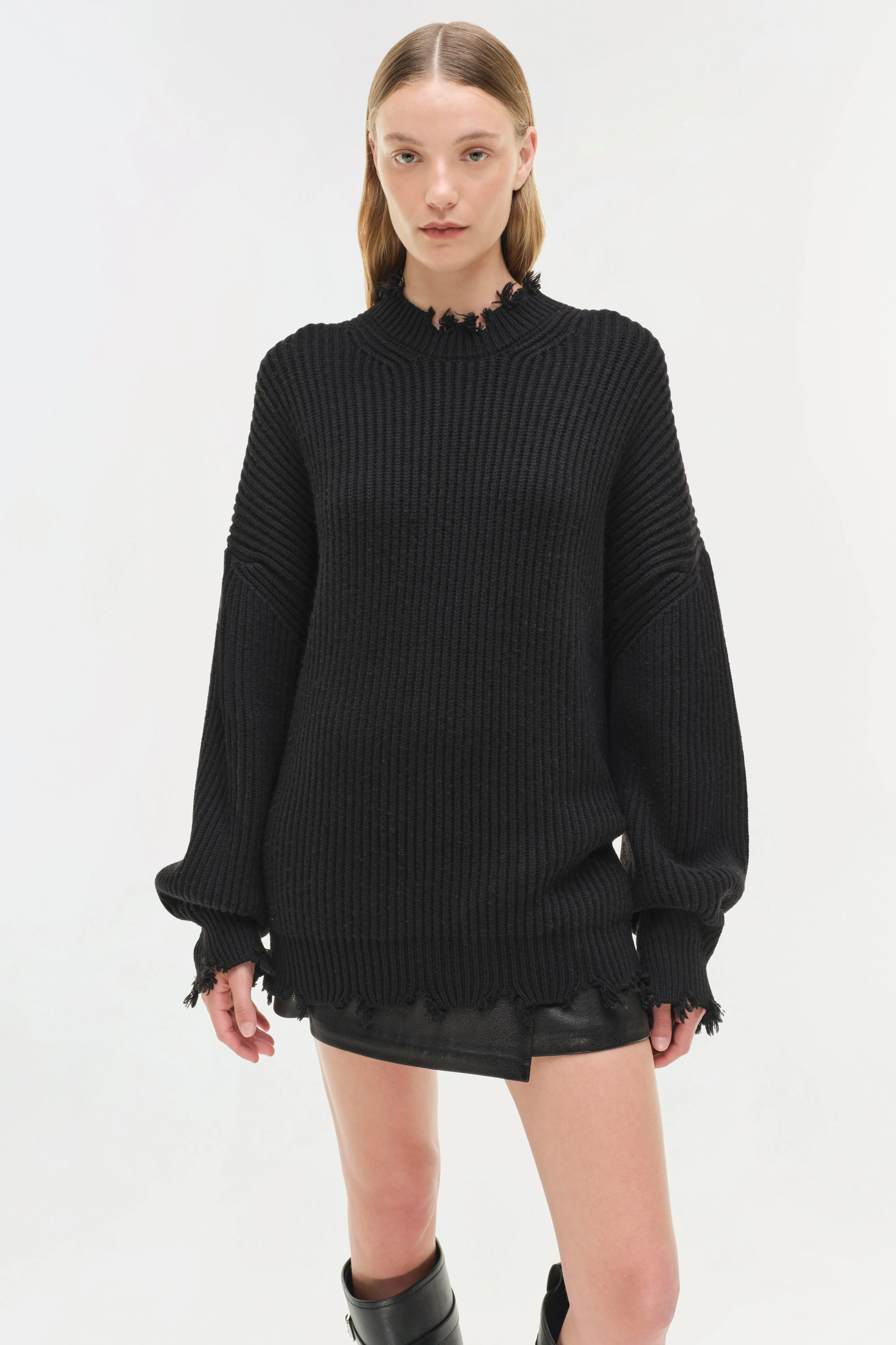 Willa Oversized Wool Sweater sold by Simkhai product image thumbnail 3