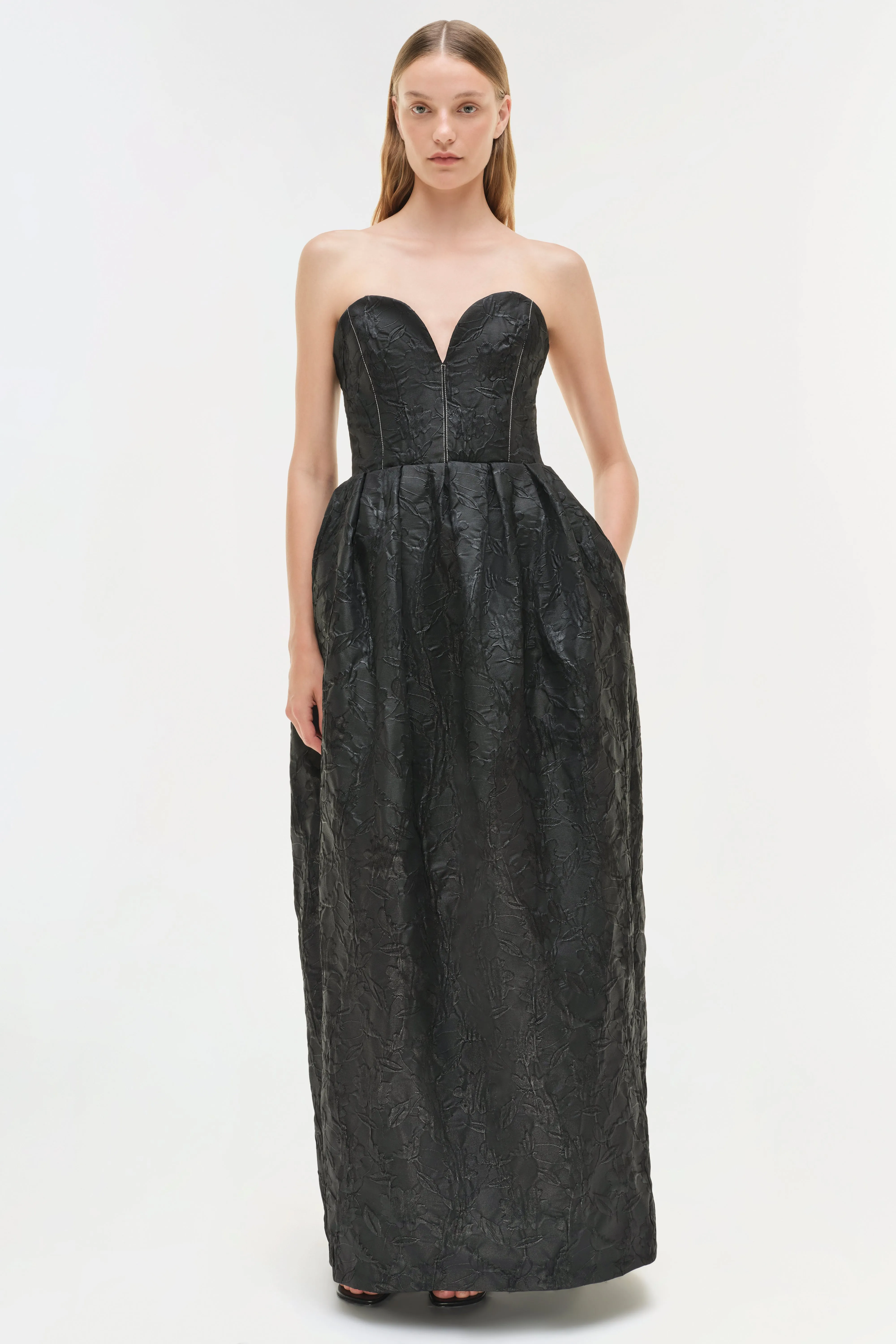 Adeena Jacquard Bustier Gown sold by Simkhai product image thumbnail 3