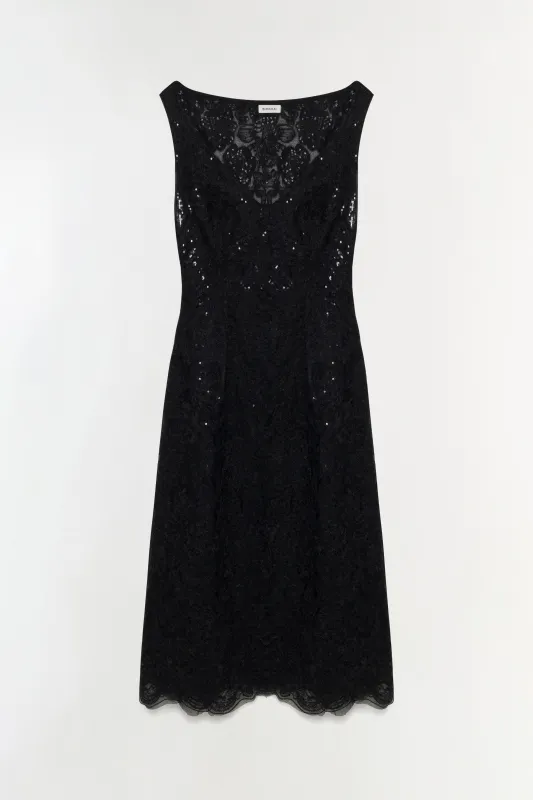 Delphine Sequin Lace Midi Dress sold by Simkhai