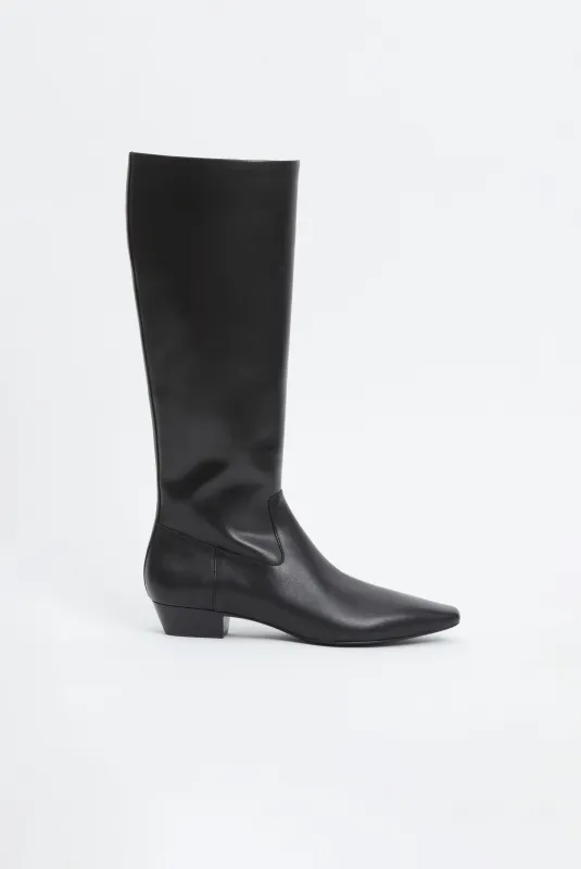 Lowen Leather Riding Boot sold by Simkhai