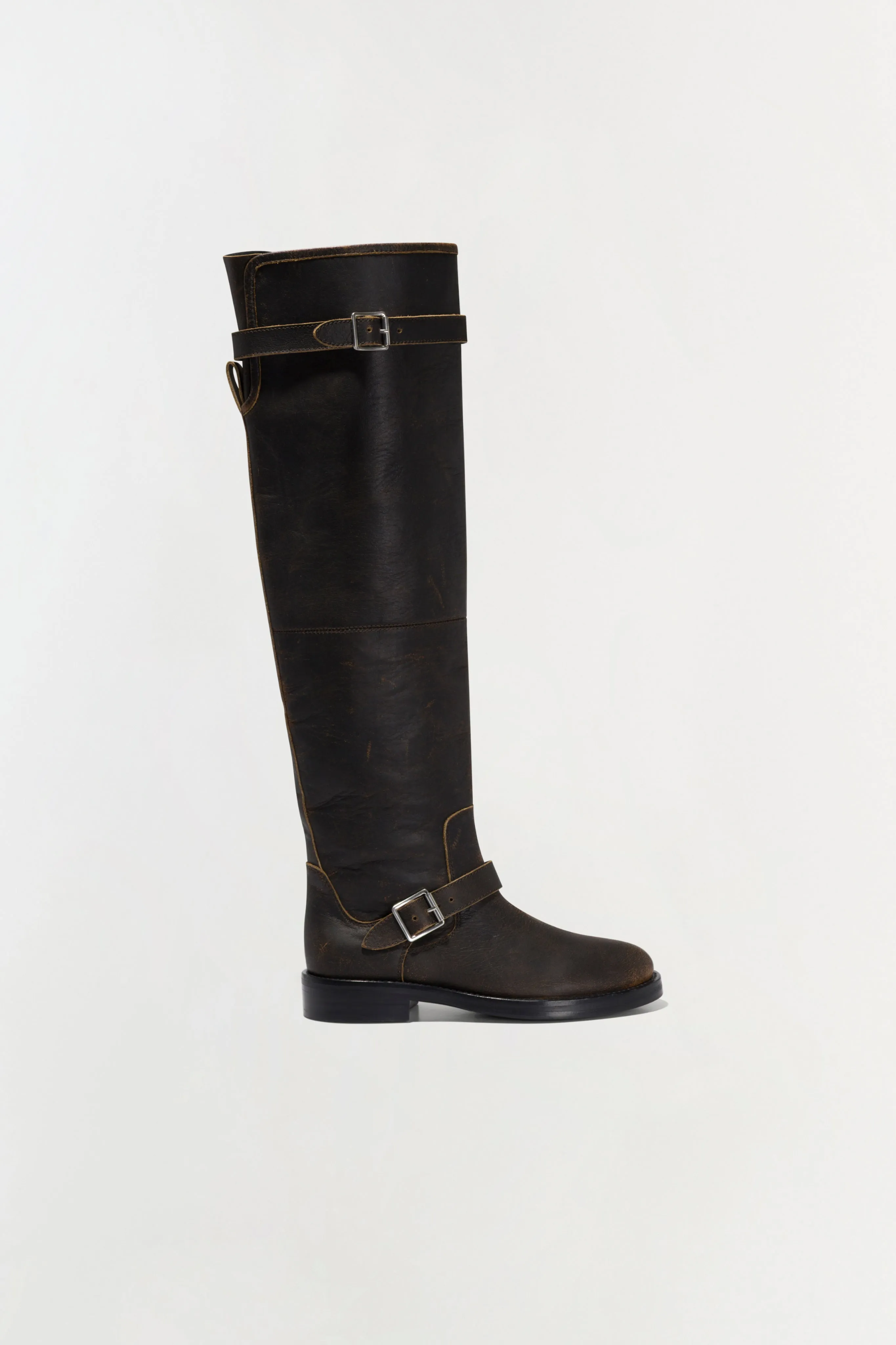 Noah Leather Over The Knee Boot sold by Simkhai