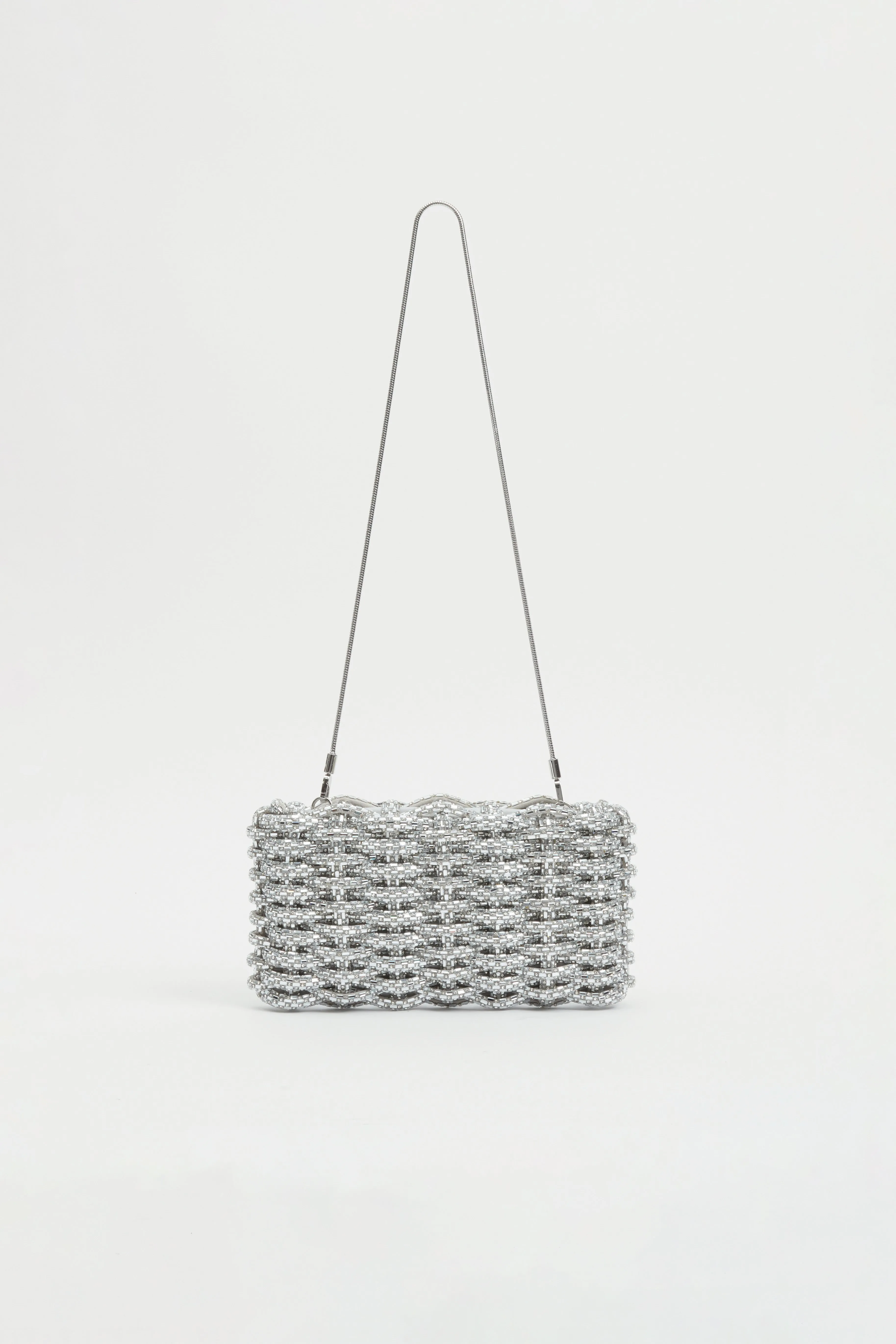 Morgan Woven Rhinestone Clutch sold by Simkhai product image thumbnail 3