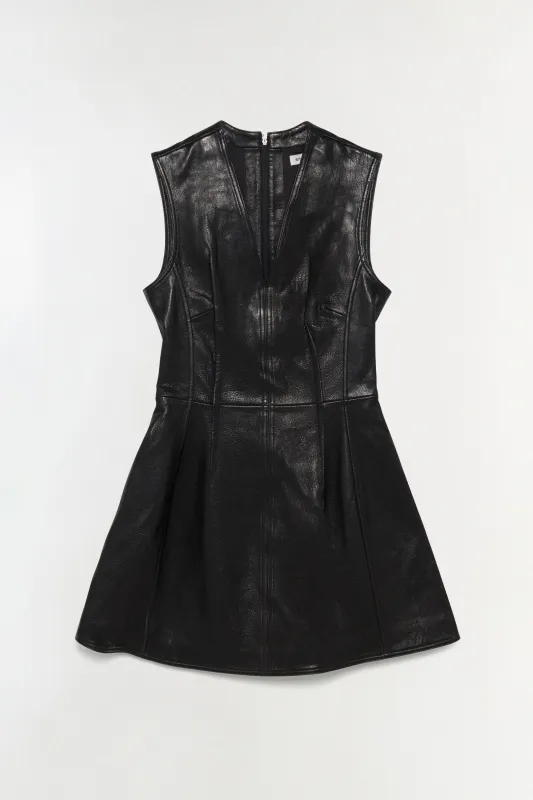 Juliette Leather Mini Dress sold by Simkhai