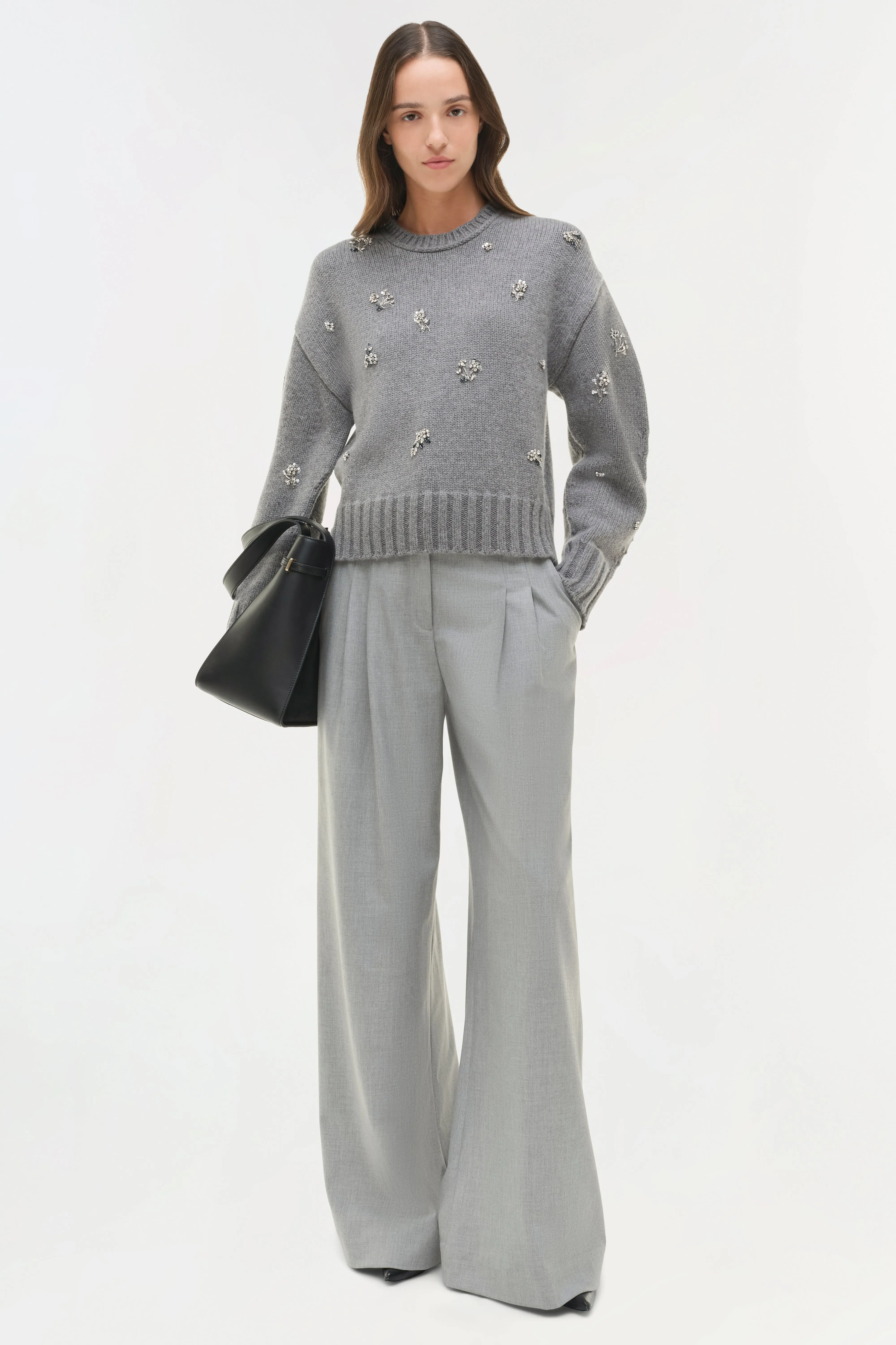 Coraline Embellished Knit Crewneck sold by Simkhai product image thumbnail 2