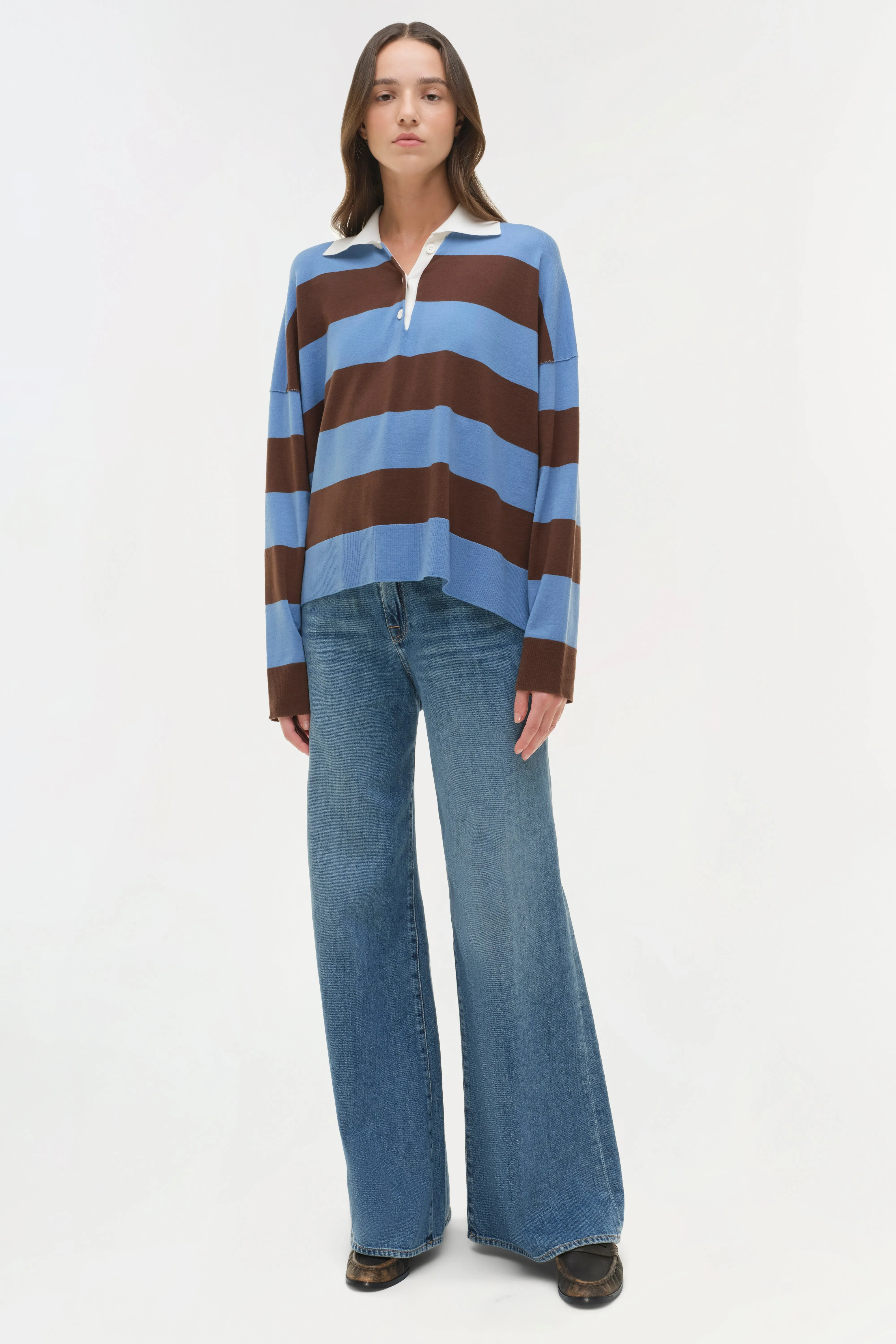 Carson Knit Rugby Polo sold by Simkhai product image thumbnail 2