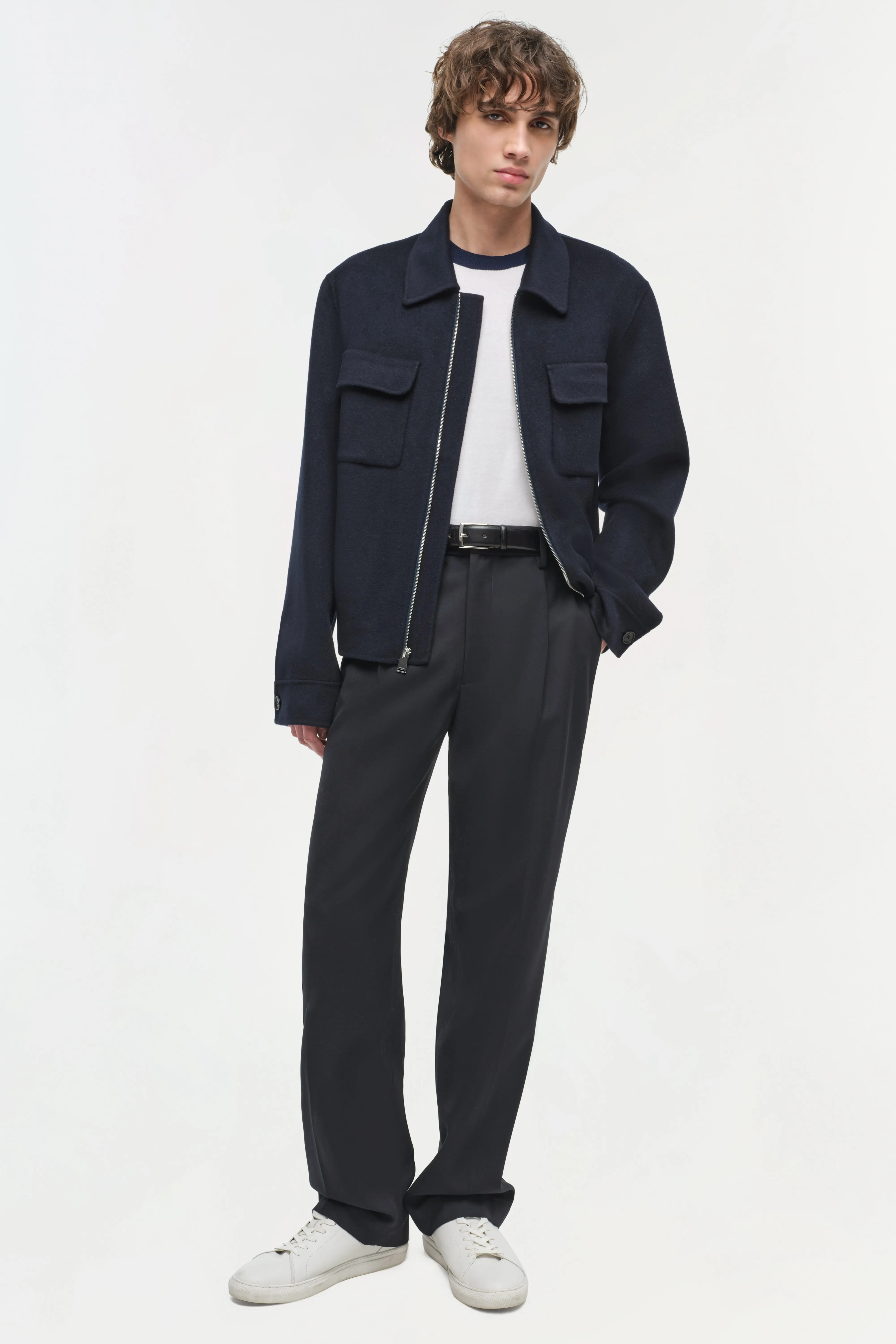 Dennis Wool Zip Up Jacket sold by Simkhai product image thumbnail 2