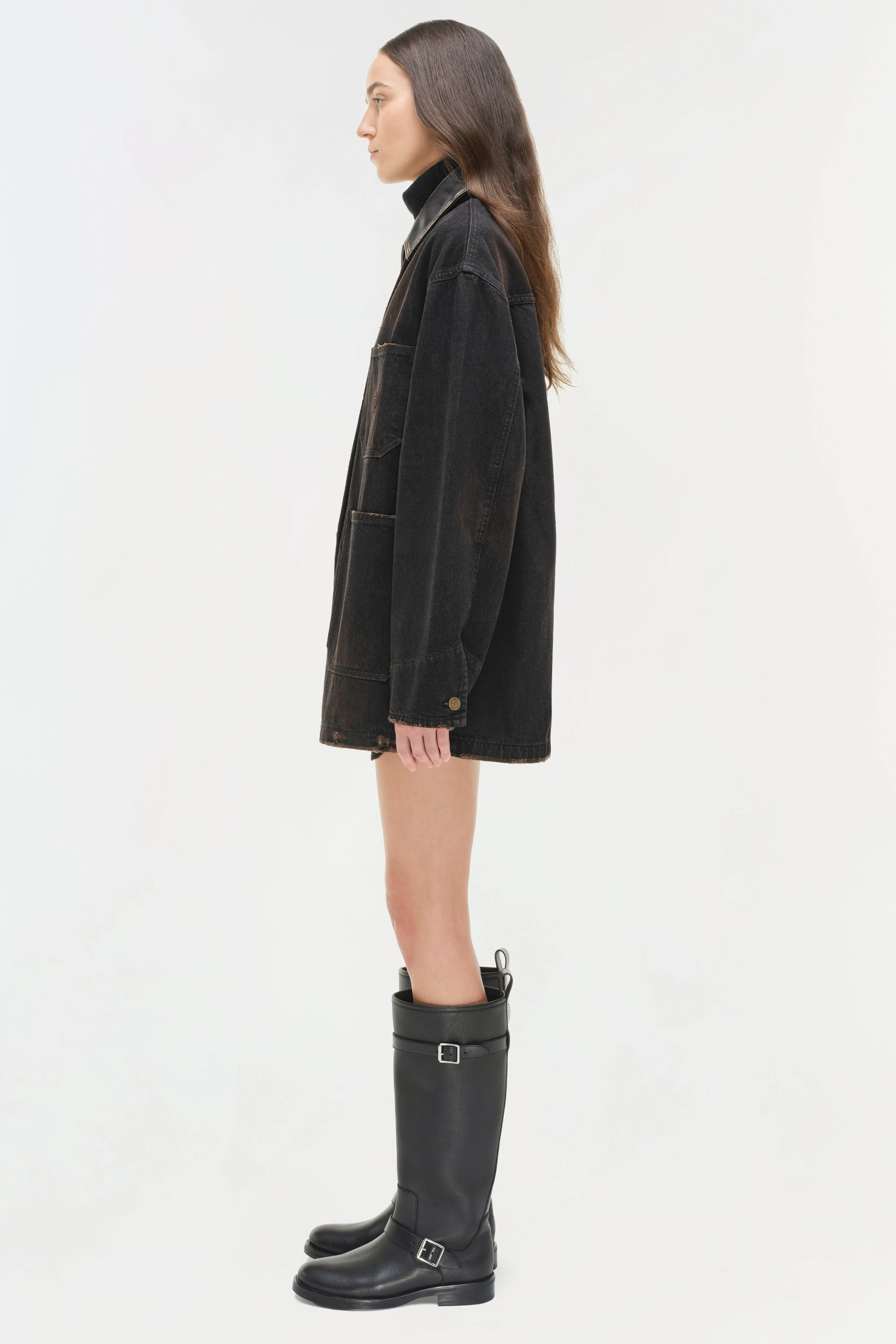 Larz Denim Chore Jacket sold by Simkhai product image thumbnail 5