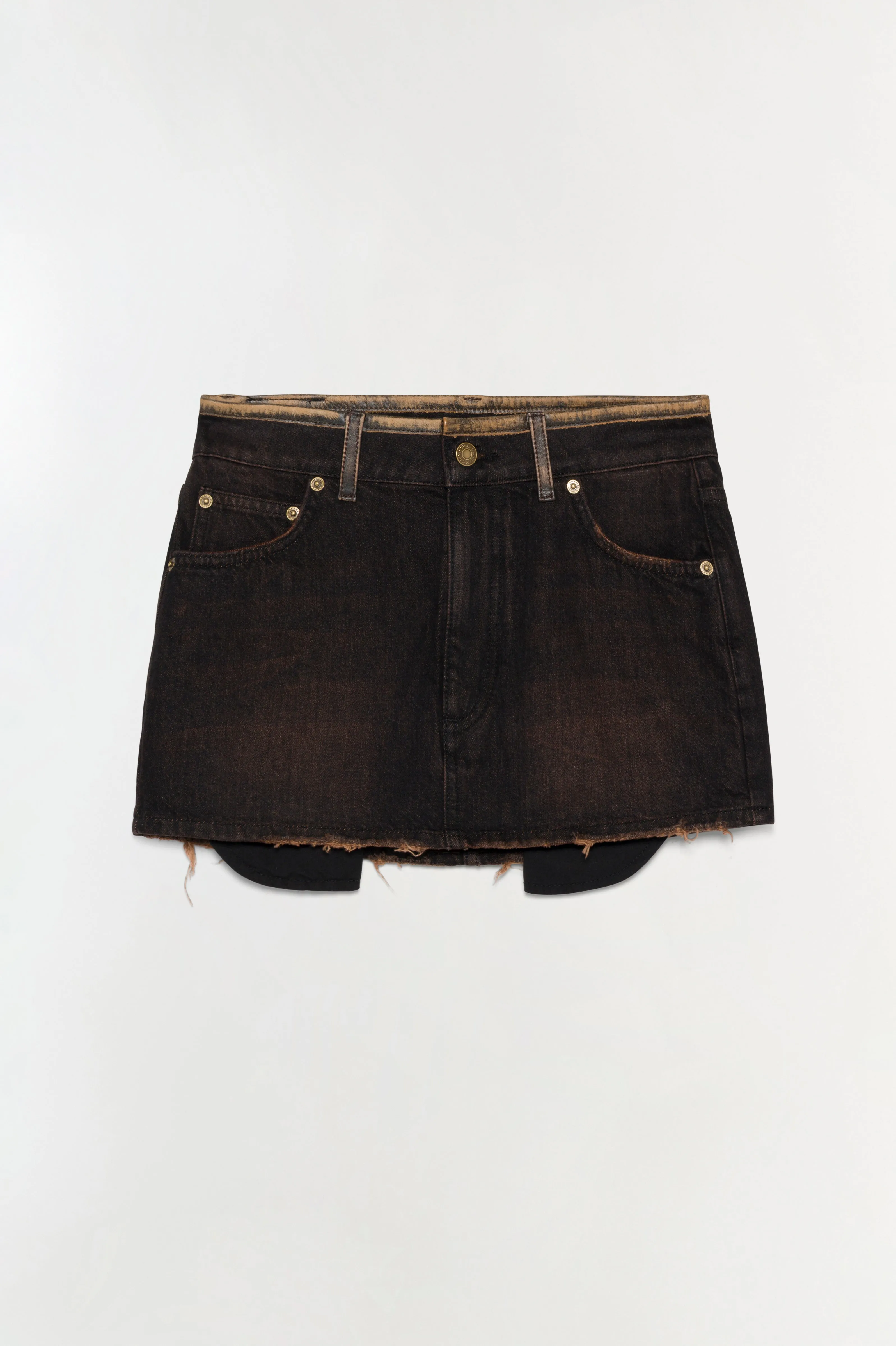 Sally Denim Mini Skirt sold by Simkhai