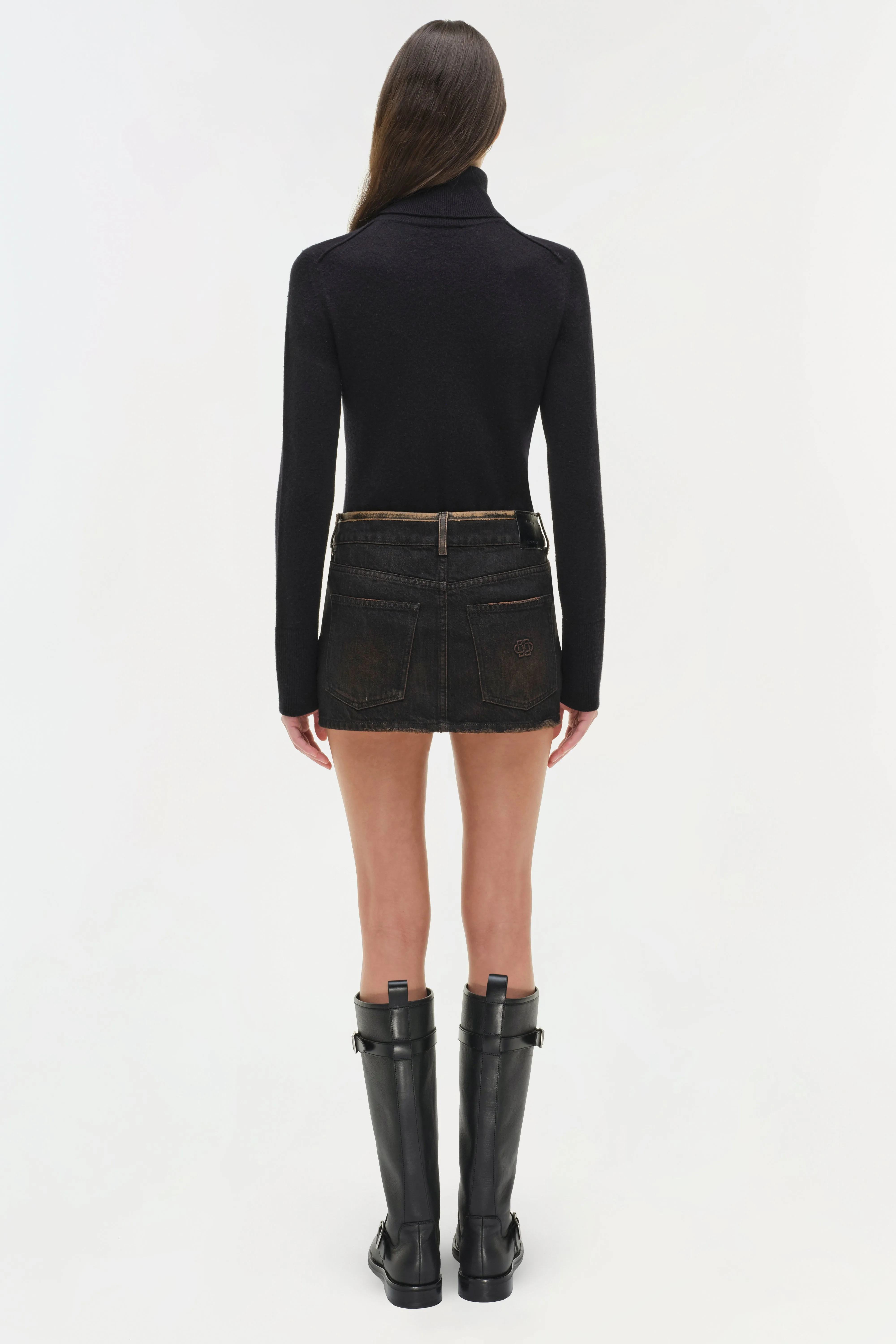Sally Denim Mini Skirt sold by Simkhai product image thumbnail 5