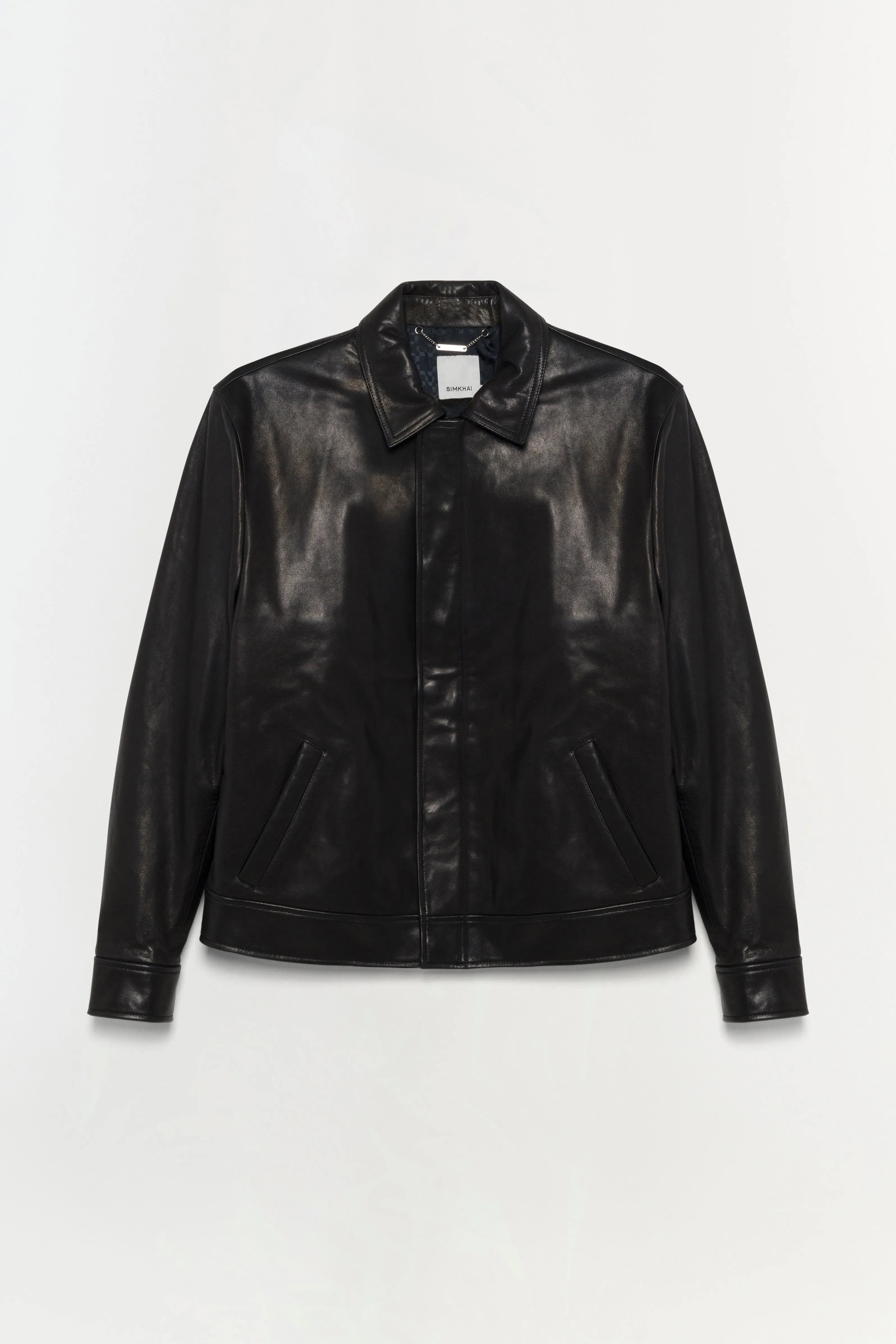 Landon Leather Jacket sold by Simkhai