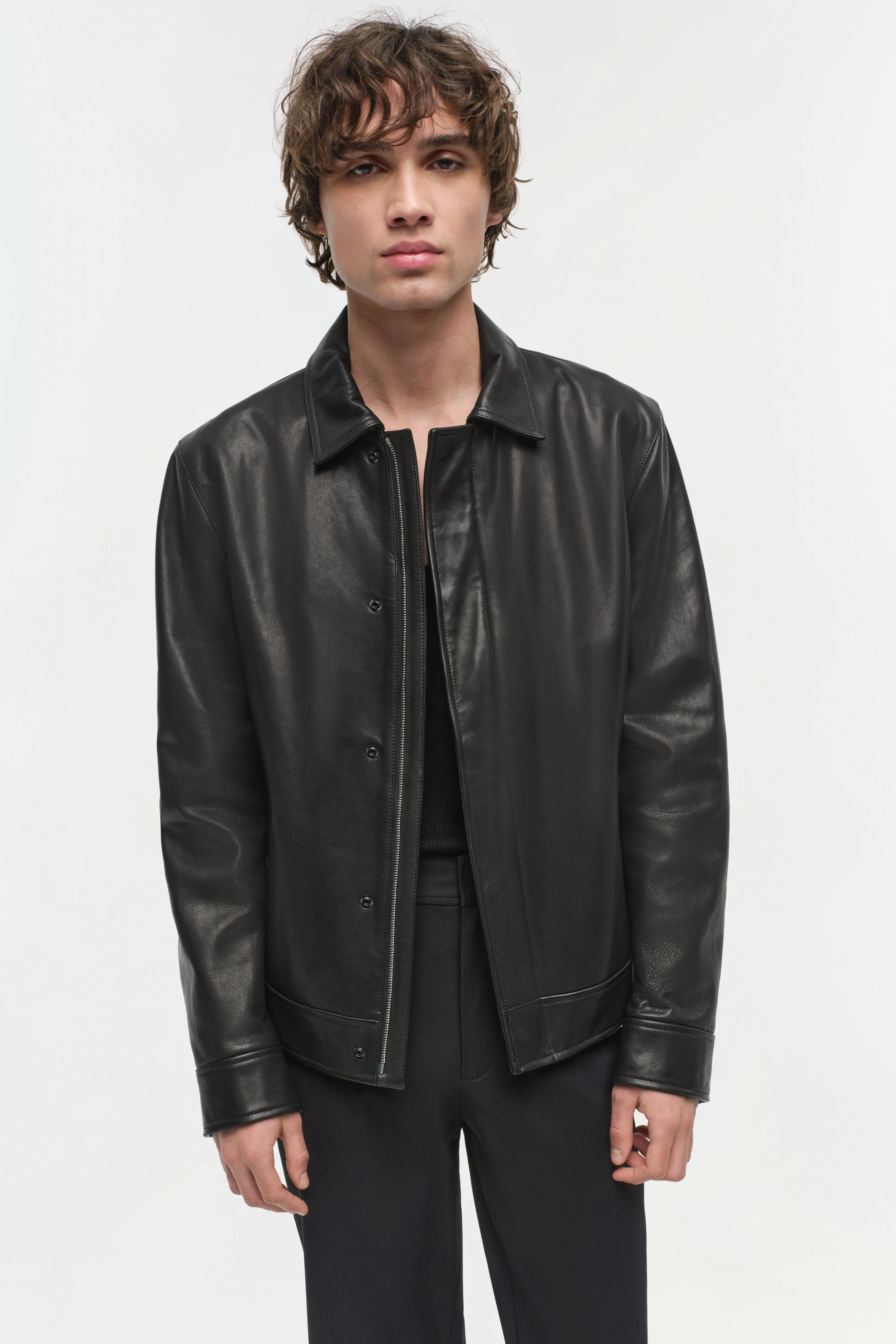 Landon Leather Jacket sold by Simkhai product image thumbnail 3