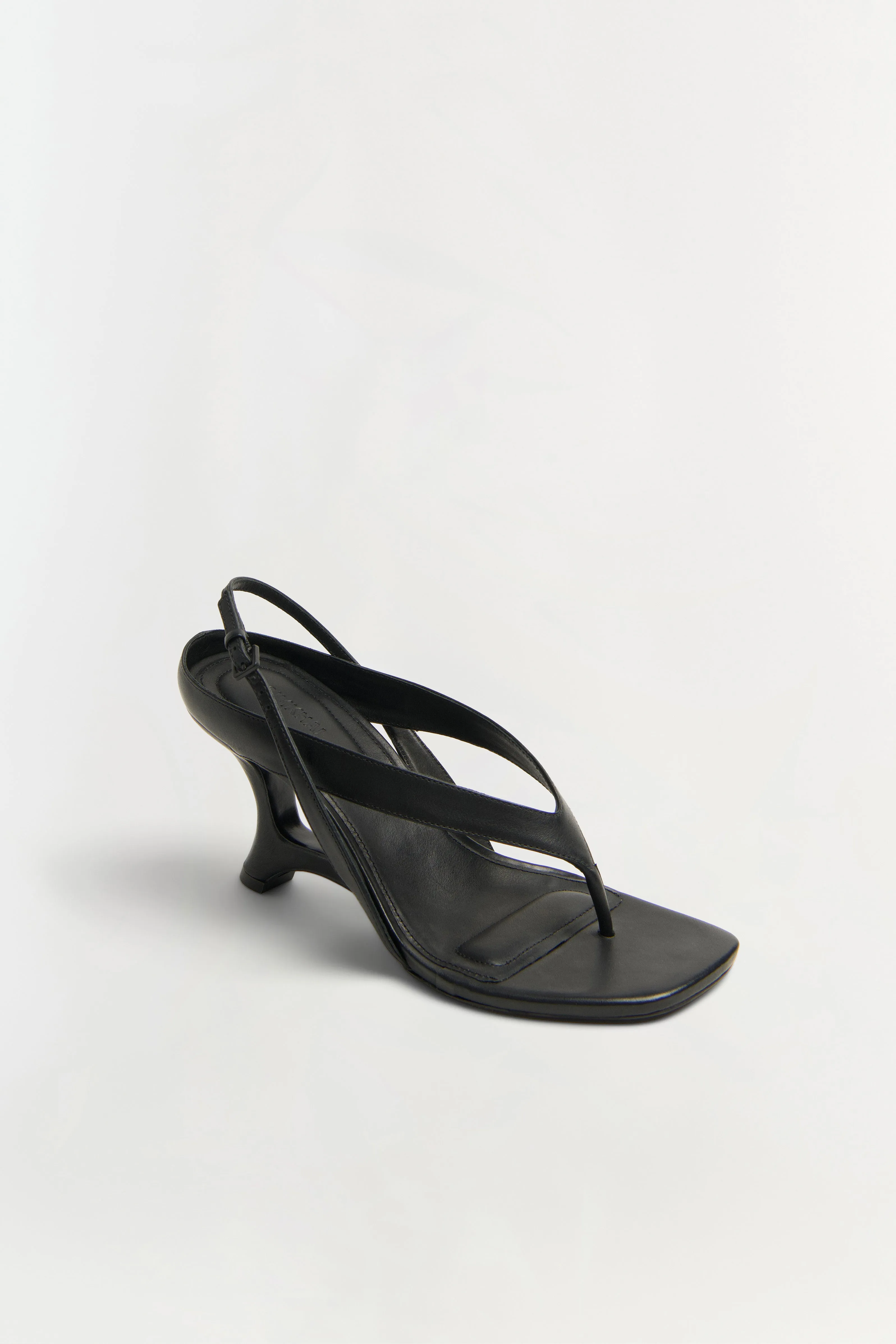 Darya Leather Wedge Thong Sandal sold by Simkhai product image thumbnail 2