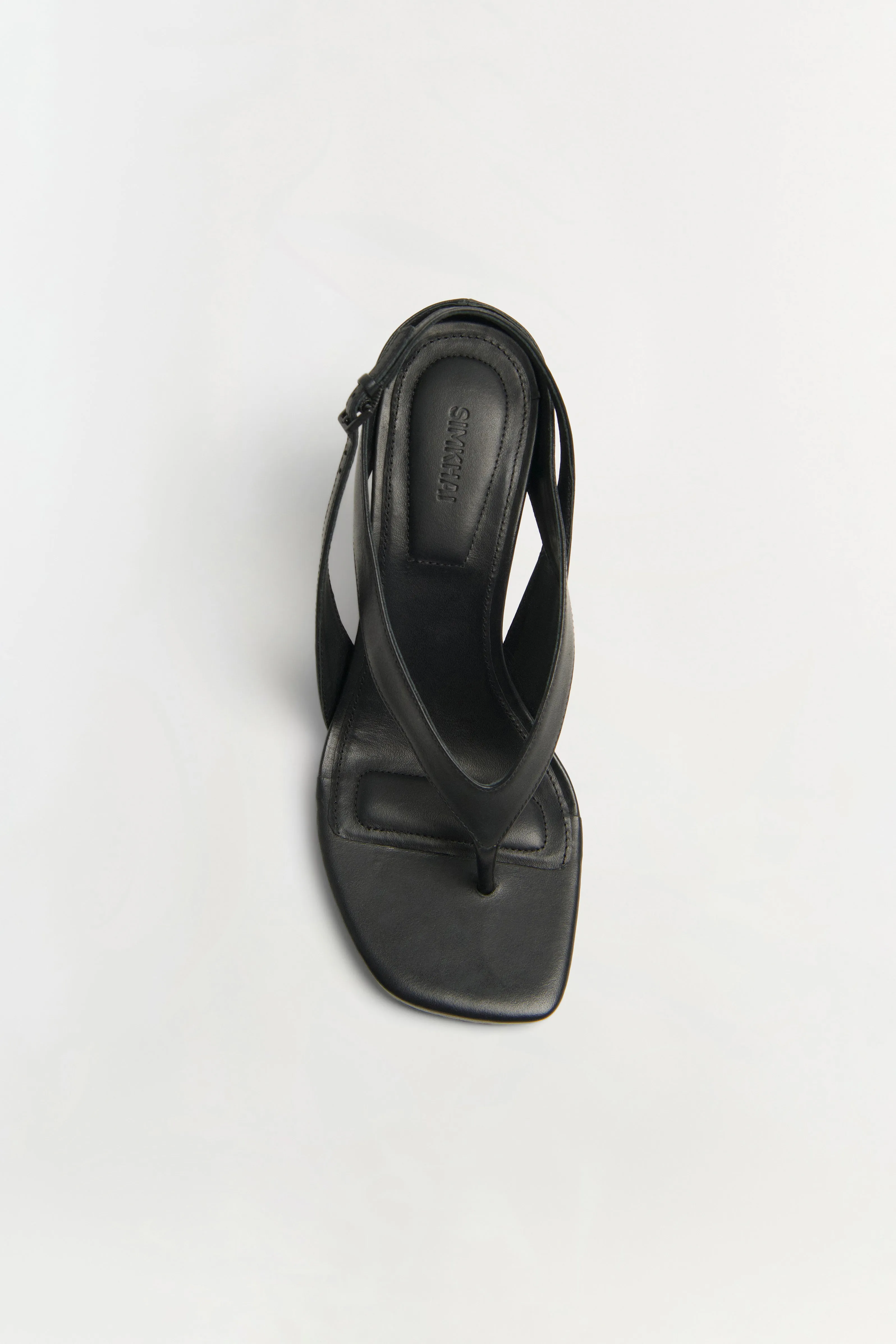 Darya Leather Wedge Thong Sandal sold by Simkhai product image thumbnail 3
