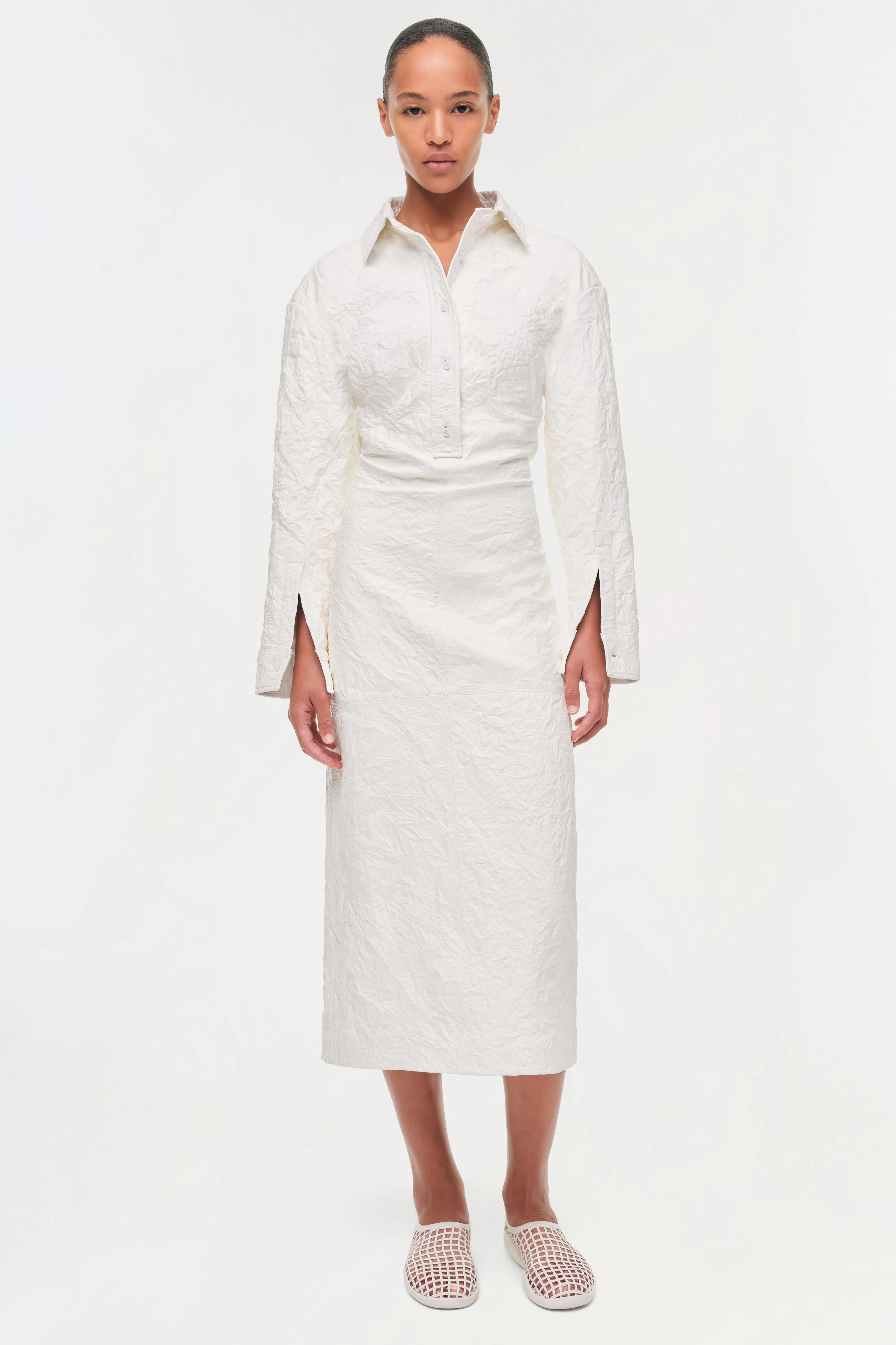 Carroway Leather Midi Dress sold by Simkhai product image thumbnail 4