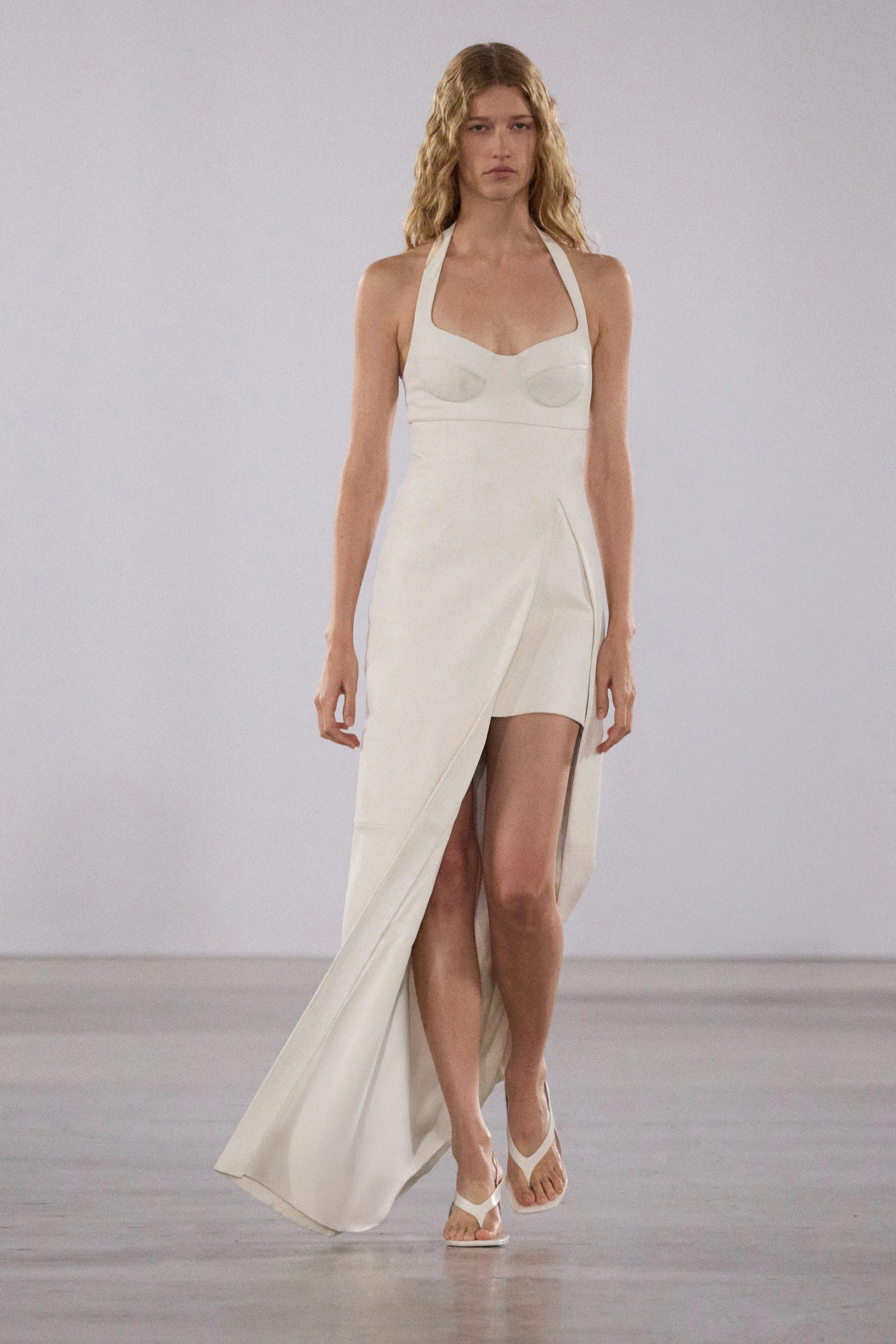 Cassidy Draped Leather Midi Dress sold by Simkhai product image thumbnail 2