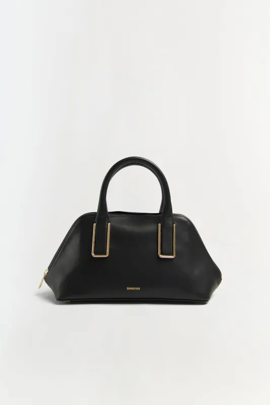 Wynn Small Leather Top Handle Bag sold by Simkhai