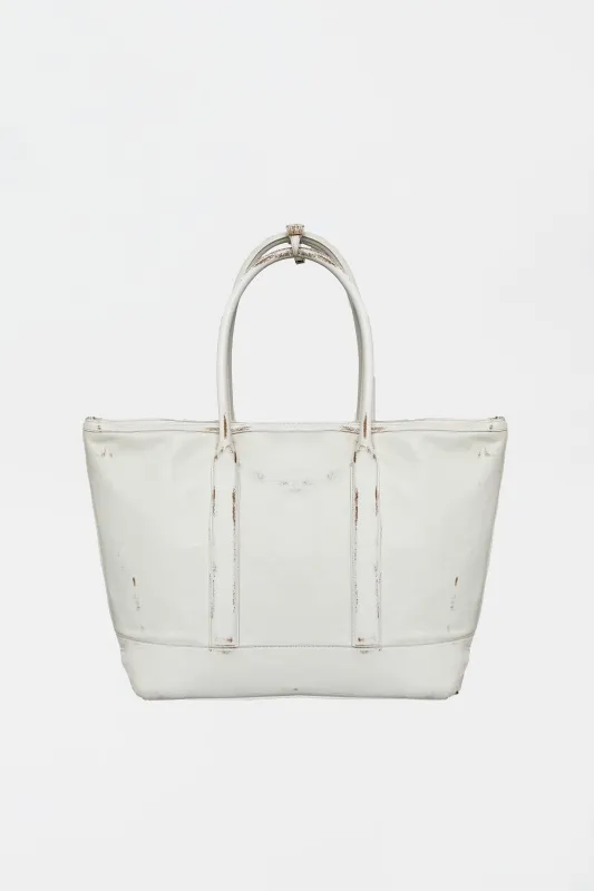 Blaire Coated Leather Weekender made by Simkhai