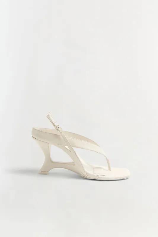 Darya Leather Wedge Thong Sandal sold by Simkhai
