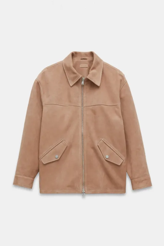 Aslan Long Suede Jacket made by Simkhai