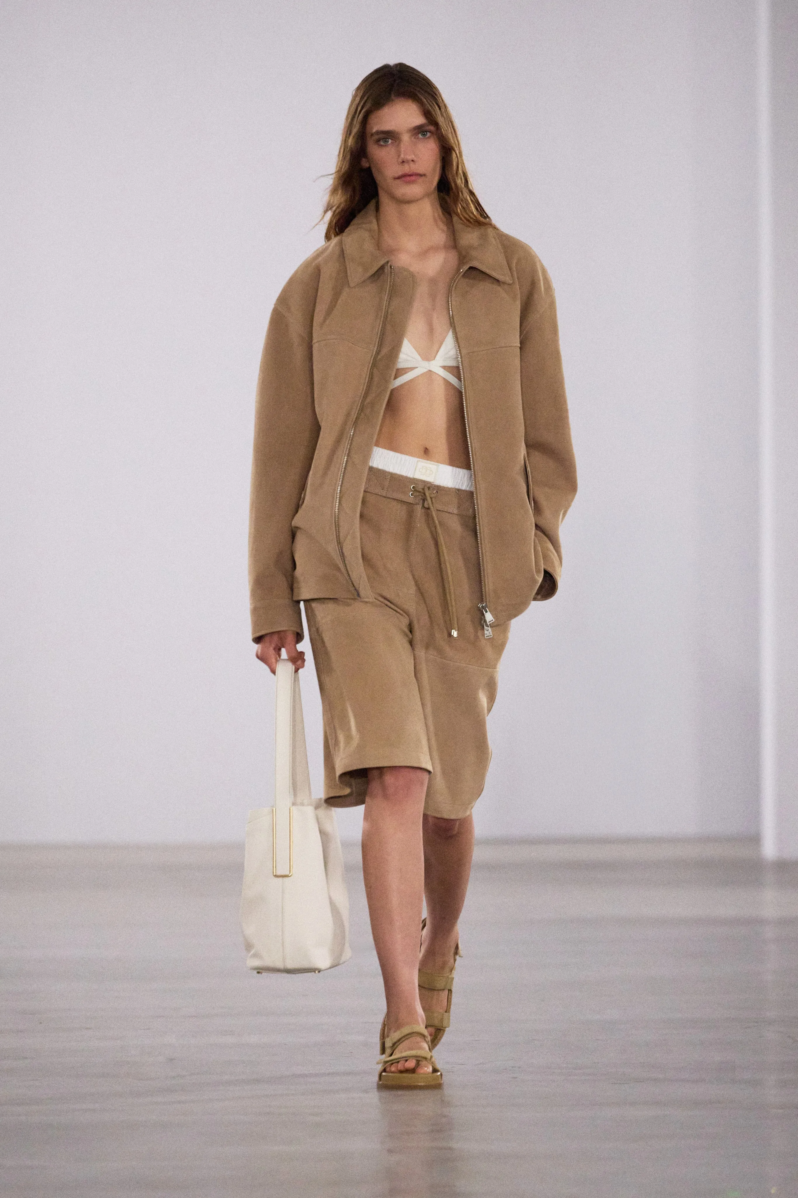 Aslan Long Suede Jacket sold by Simkhai product image thumbnail 2