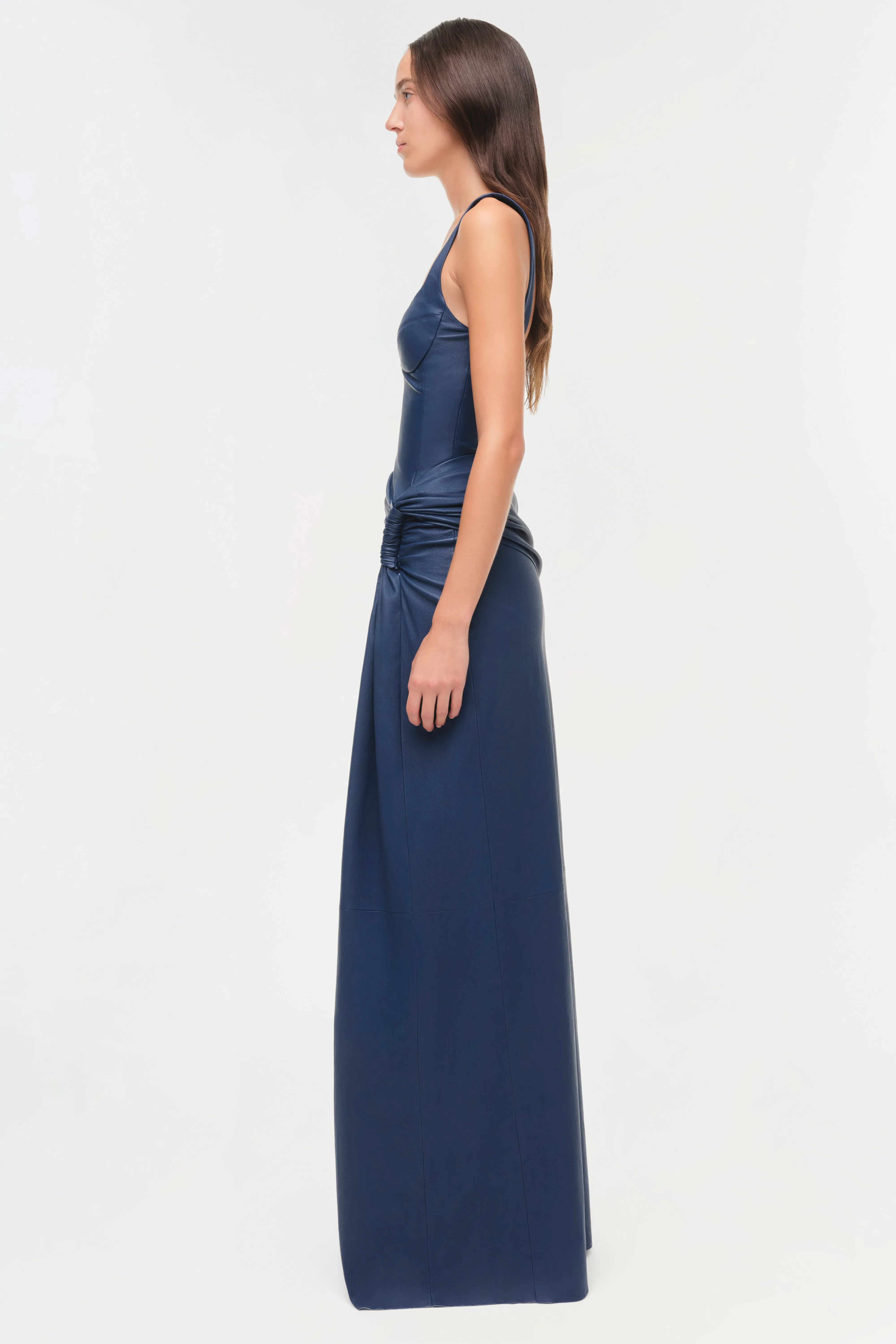 Lyle Draped Leather Dress sold by Simkhai product image thumbnail 5