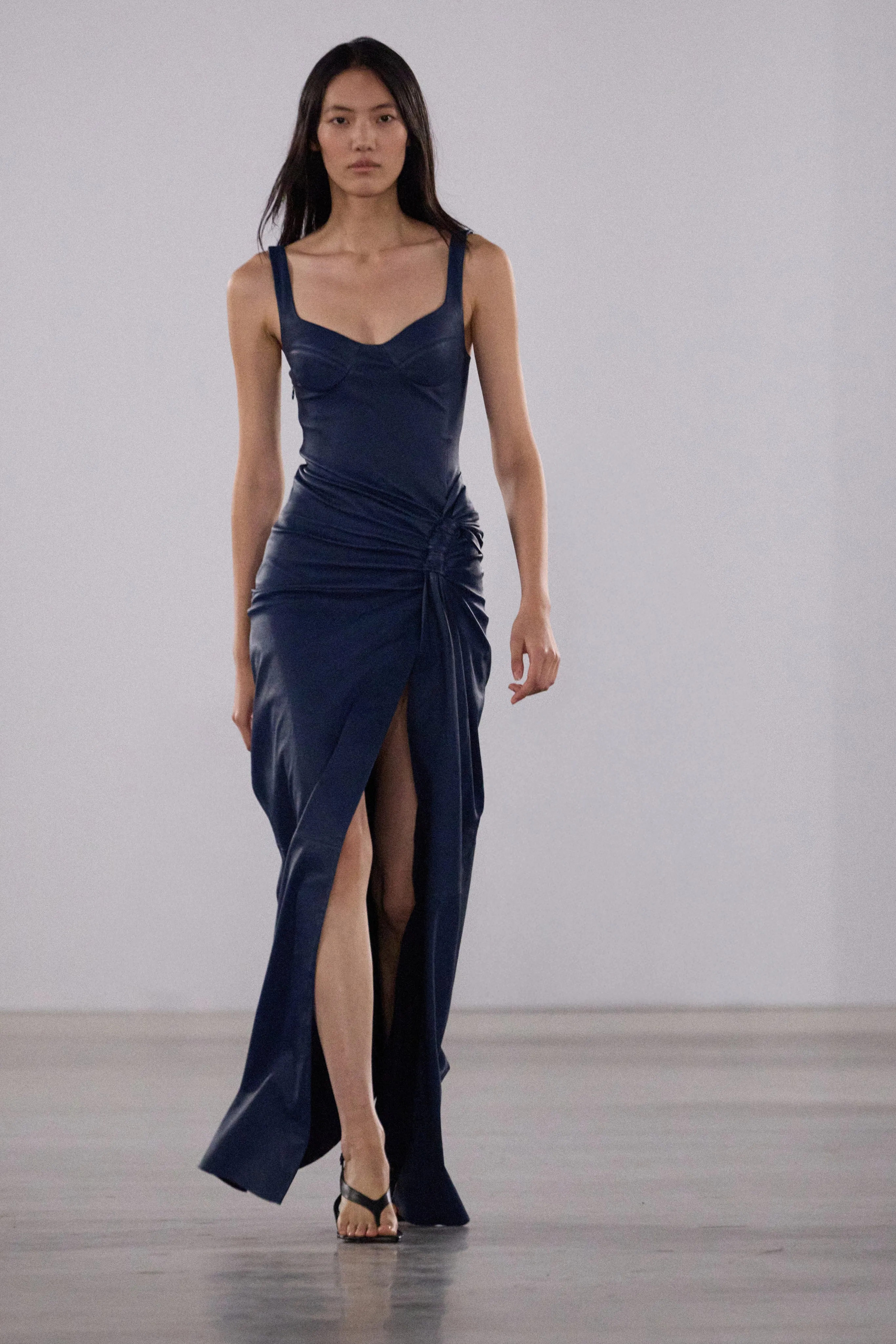 Lyle Draped Leather Dress sold by Simkhai product image thumbnail 2