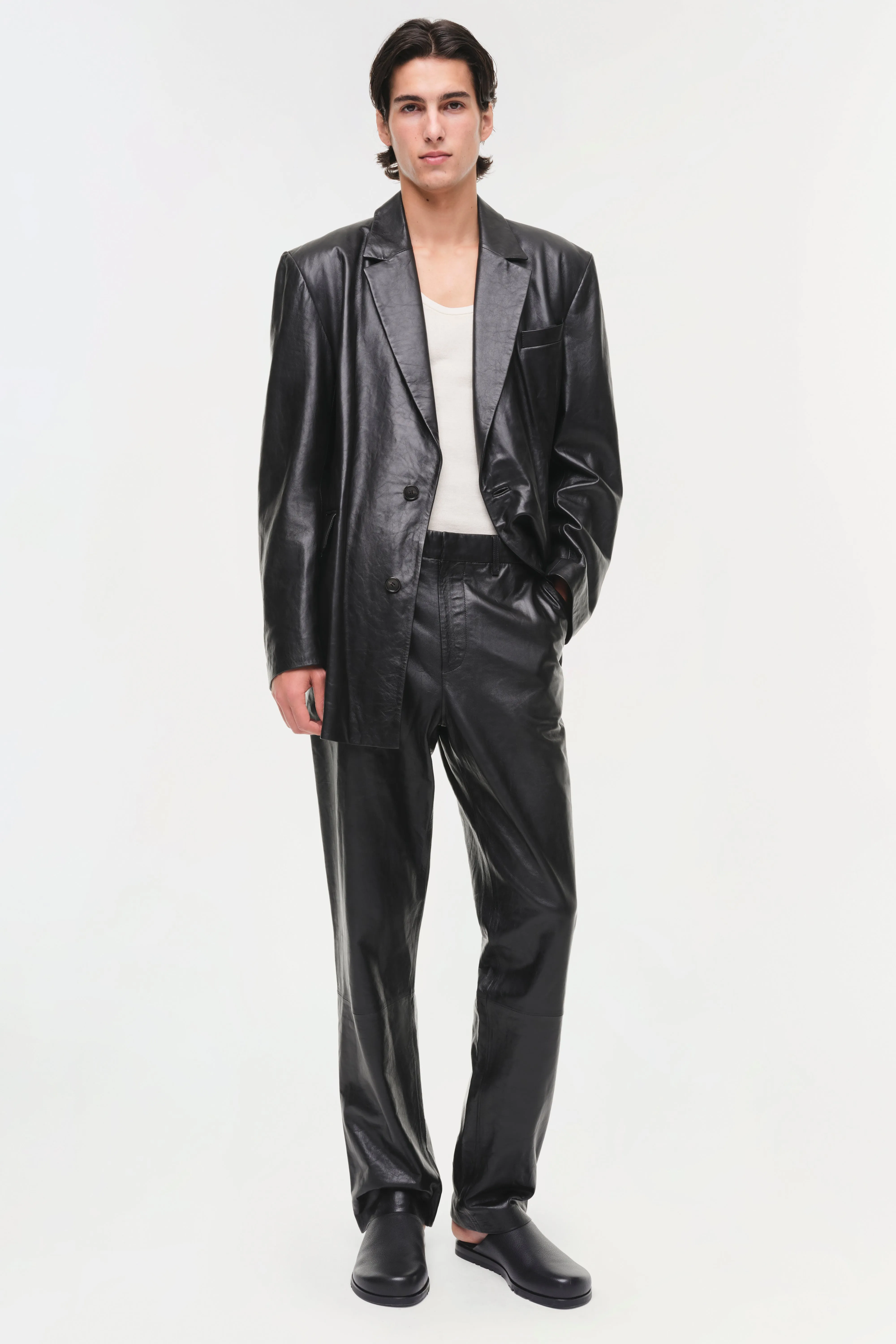 Seamus Leather Tuxedo Pant sold by Simkhai product image thumbnail 3
